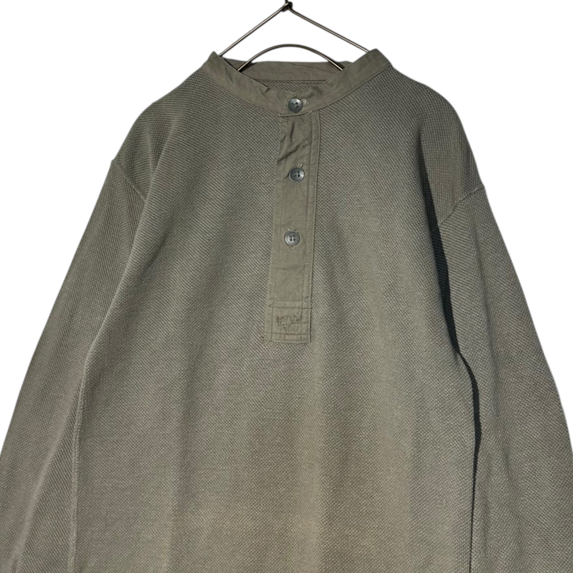 vintage(ヴィンテージ) Swedish Army Waffle Thermal Long Shirt スウェーデン軍 ワッフル サーマル ロングシャツ グレー