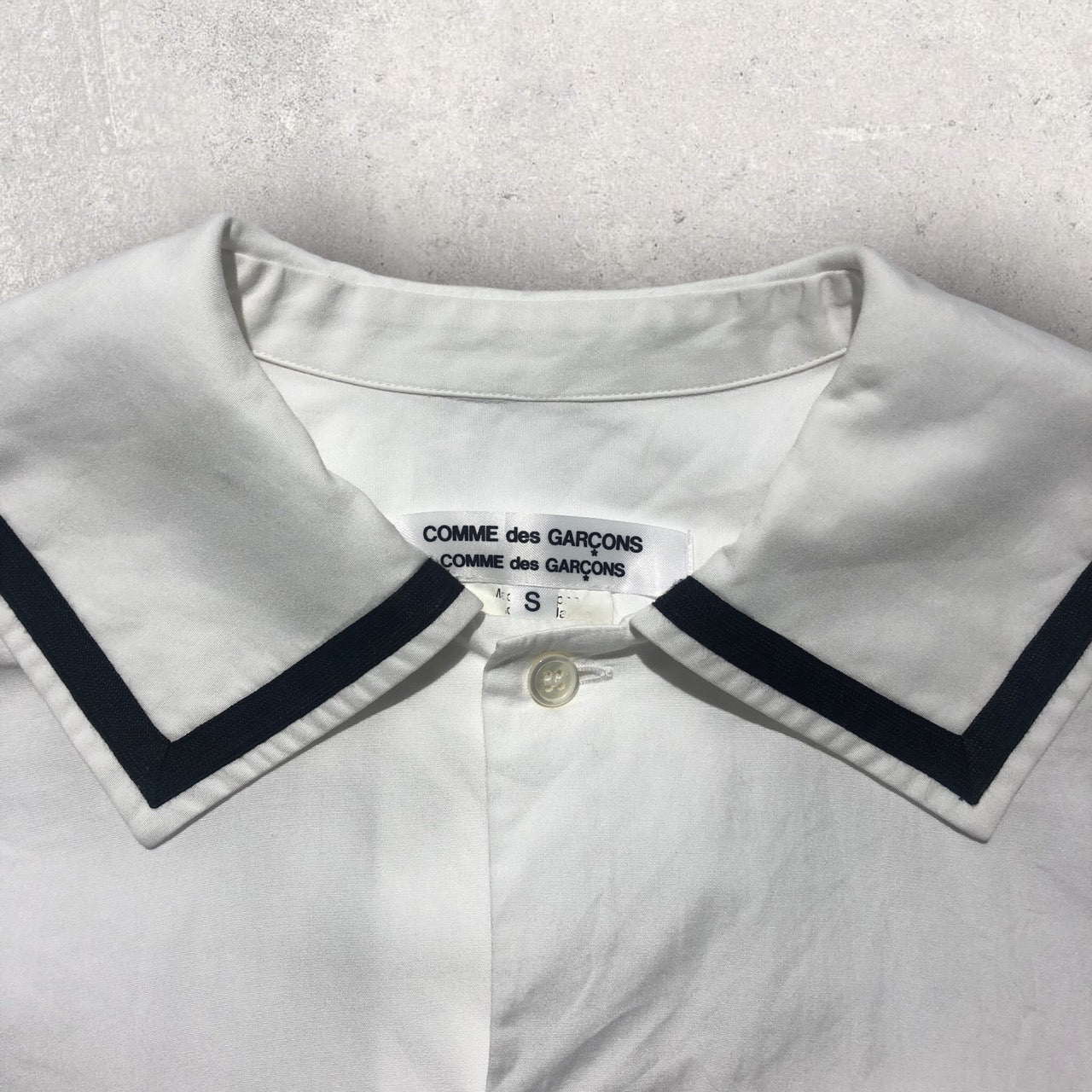 COMME des GARCONS COMME des GARCONS(コムデギャルソンコムデギャルソン) 15AWセーラーカラーシャツ S ホワイト AD2015