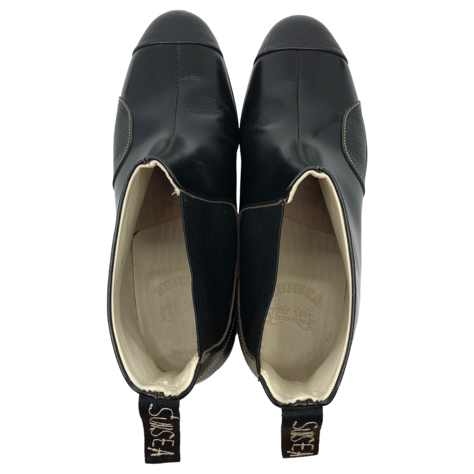 SUNSEA(サンシー) 21AW ONE SIDE GORE BOOTS ワン サイドゴアブーツ 21A80 2(26~28cm程度対応) ブラック 参考定価71,500円(税込)