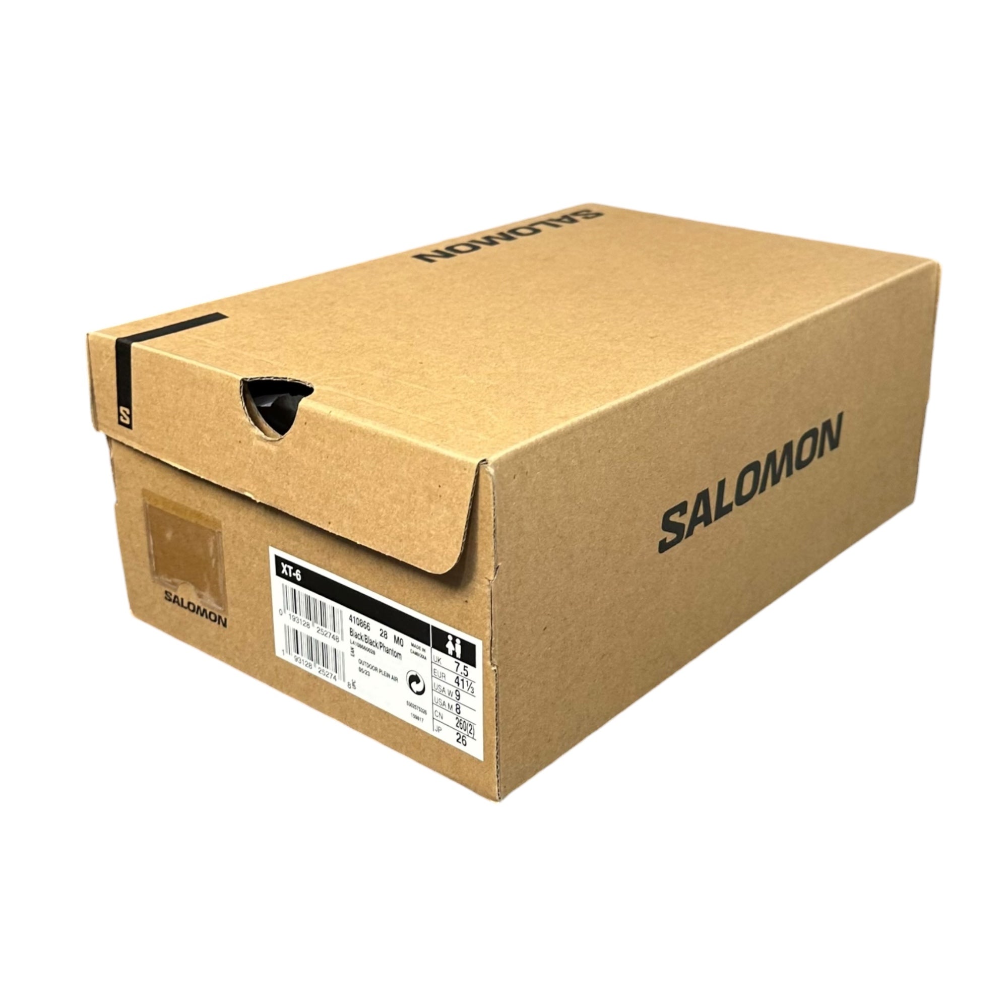 Salomon(サロモン) XT-6 - BLACK / BLACK / PHANTOM スニーカー 410866 26cm ブラック