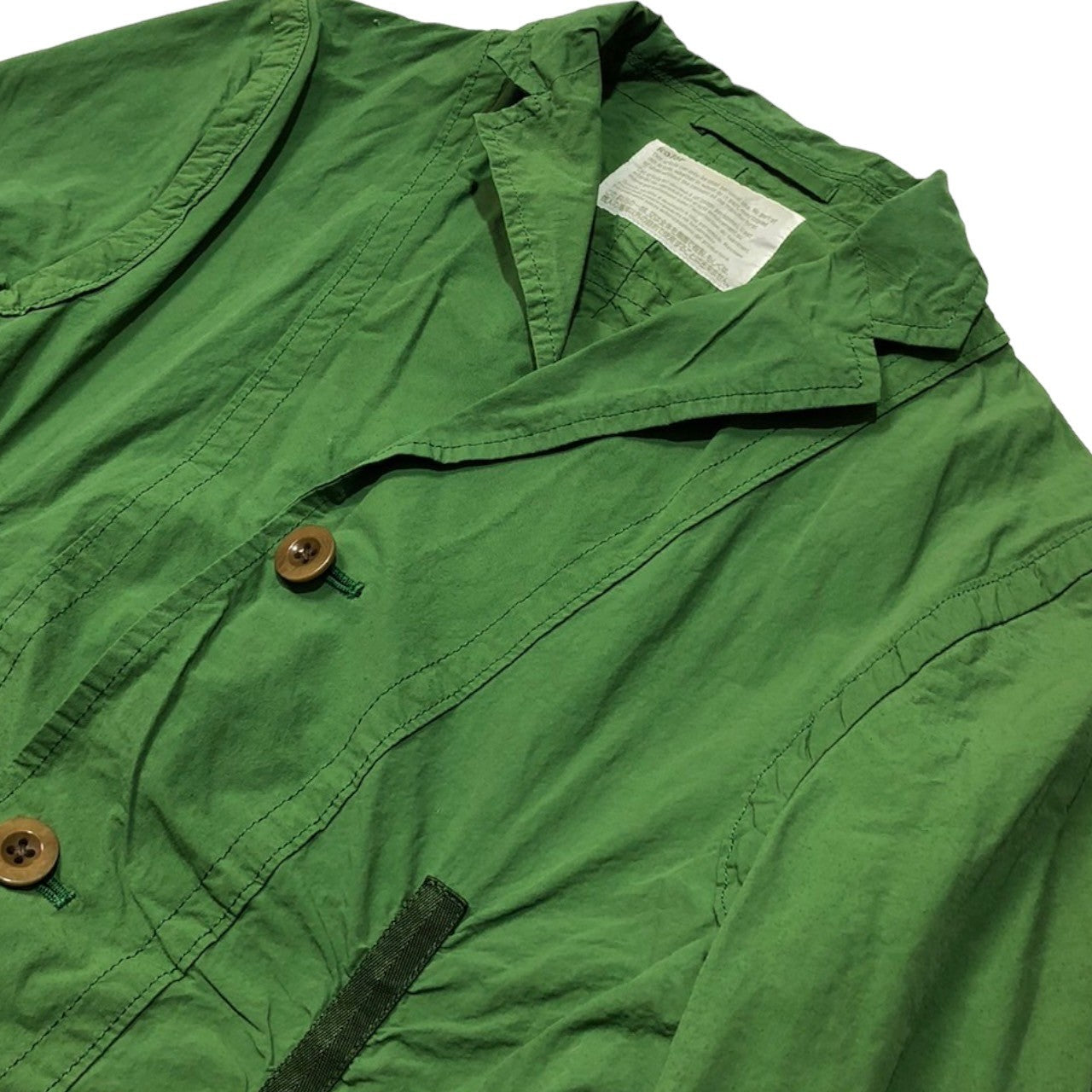 kolor(カラー) 14SS Velor switching nylon jacket ベロア 切替 ナイロン ジャケット 14SCM-J02102 SIZE 1(S) グリーン