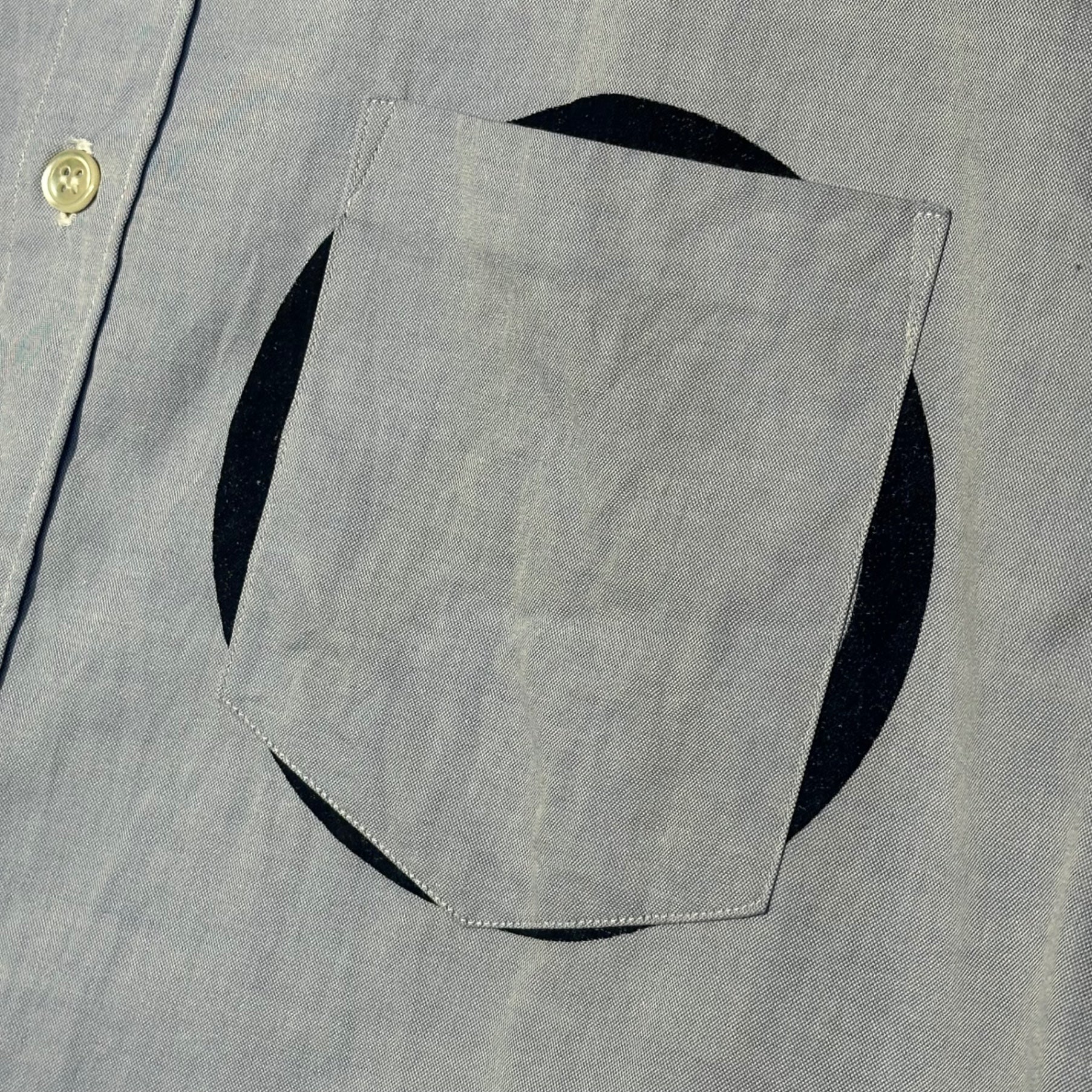 assemble a.k.a AFFA(アッセンブルエーケーエーエーエフエフエー) Striped Round-Neck L/S Shirt ストライプ 丸襟 長袖 シャツ AFH4401-2 M ブルー×ネイビー