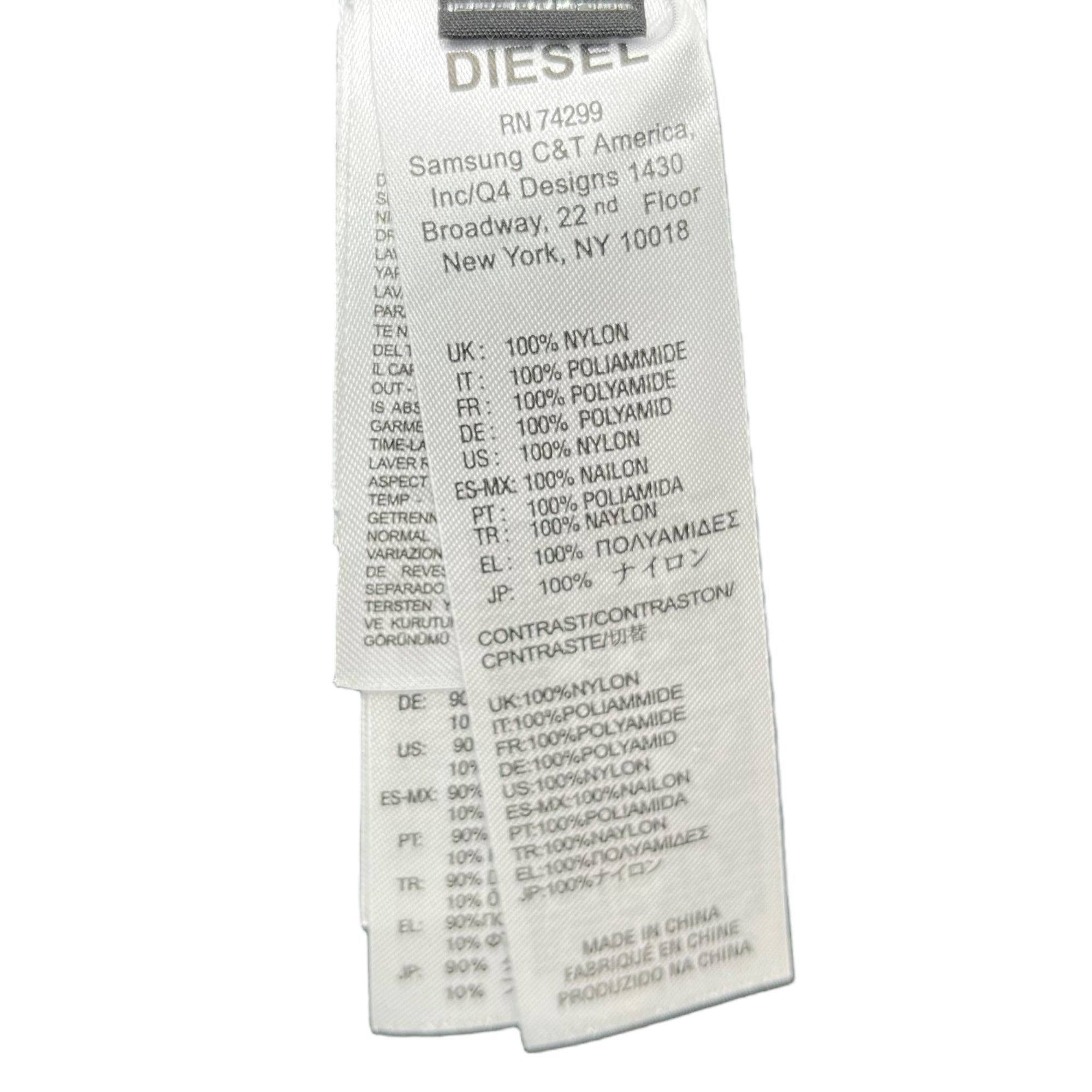 DIESEL(ディーゼル) Logo patch down jacket ロゴ ワッペン ダウン ジャケット 10(M程度) ネイビー