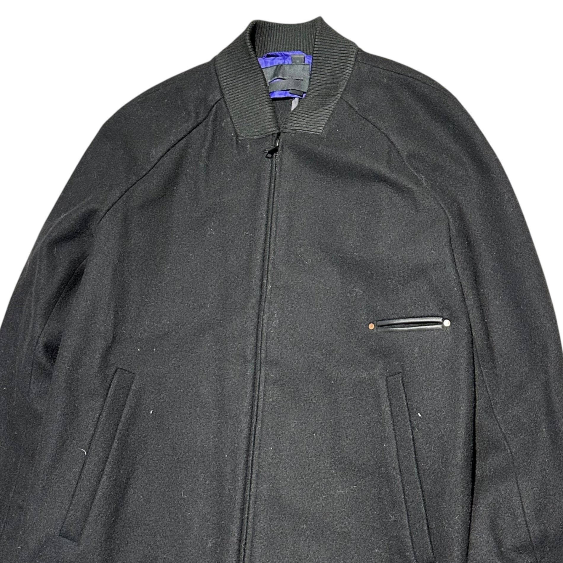 DIESEL BLACK GOLD(ディーゼルブラックゴールド) Melton Wool Blouson メルトン ウール ブルゾン M ブラック ジャケット