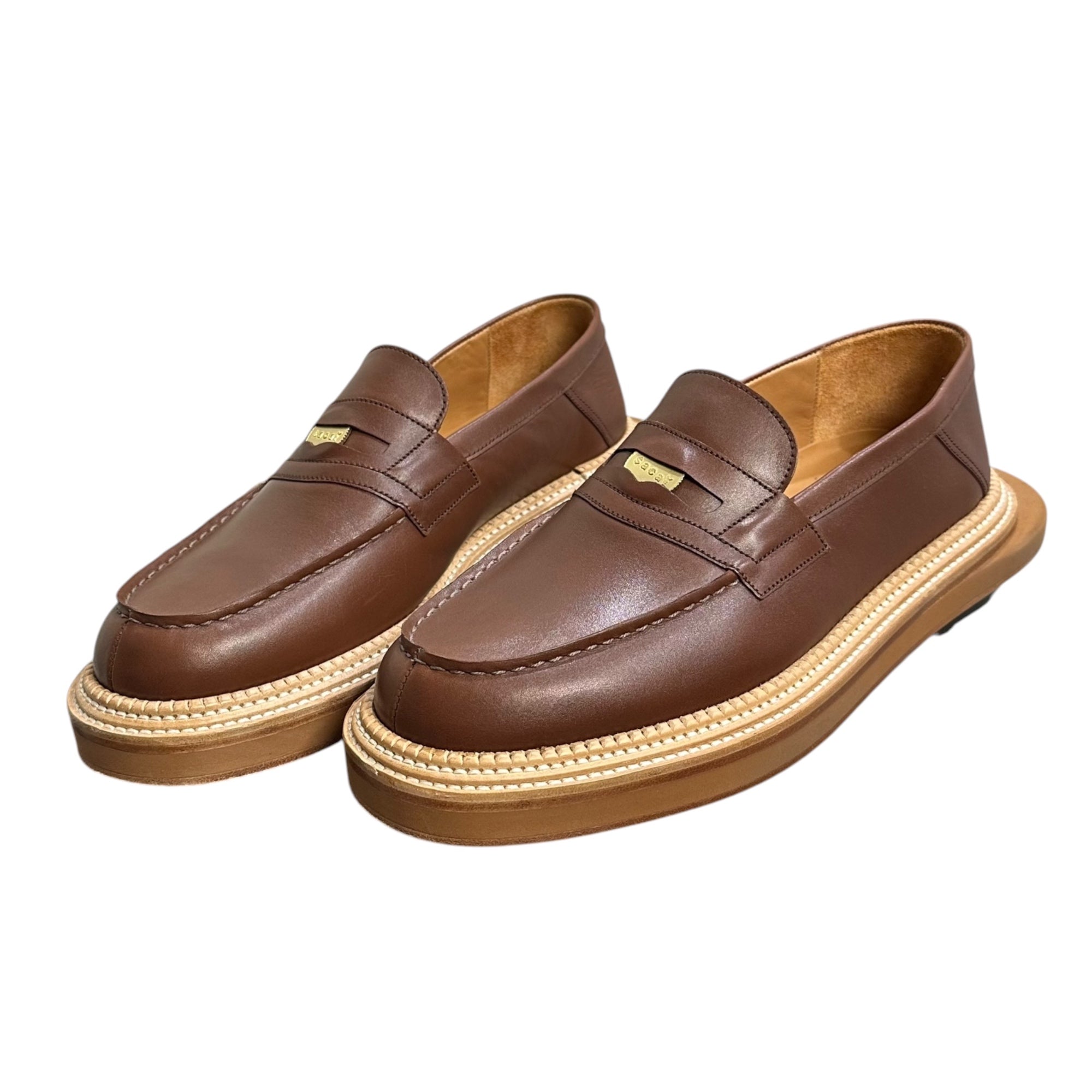 sacai×J.M.WESTON(サカイ×ジェイエムウエストン) 2025SS Loafer Mule 再構築 180 シグニチャー ローファー 1541GPK1460D 6 1/2(26cm程度) タン