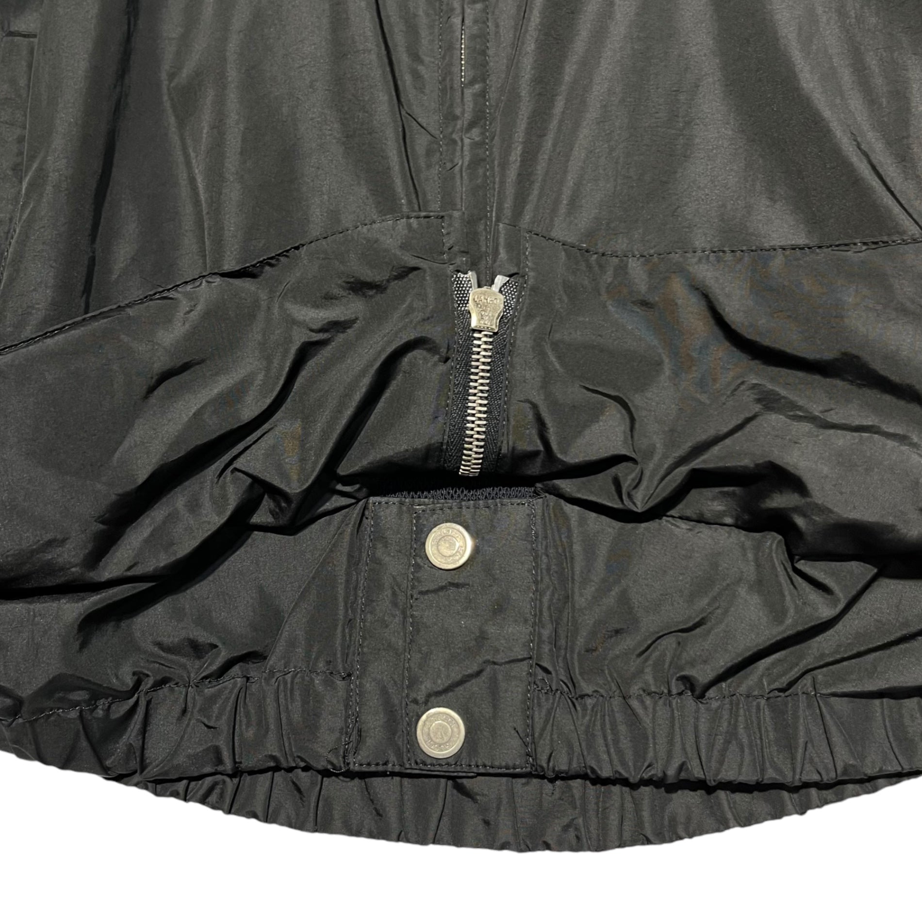 GUCCI(グッチ) 00's Archive mesh layered nylon hoodie アーカイブ メッシュ レイヤード ナイロン パーカー 48(L程度) ブラック Y2K マウンテンパーカー ジャケット