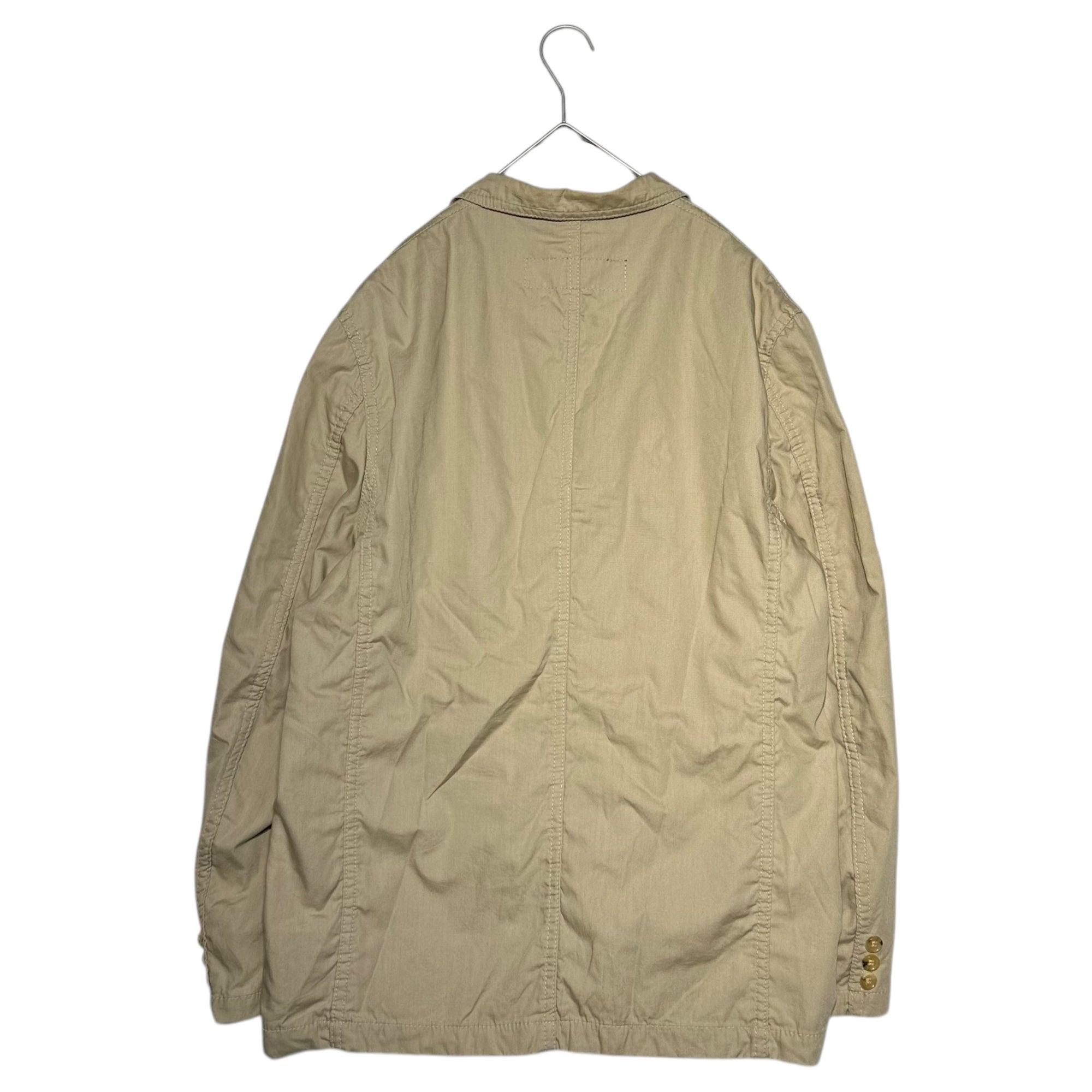 COMME des GARCONS HOMME(コムデギャルソンオム) 04SS Lined Paisley Cotton Tailored Jacket 裏地 ペイズリー コットン テーラード ジャケット HM-J006 L ベージュ×レッド AD2003