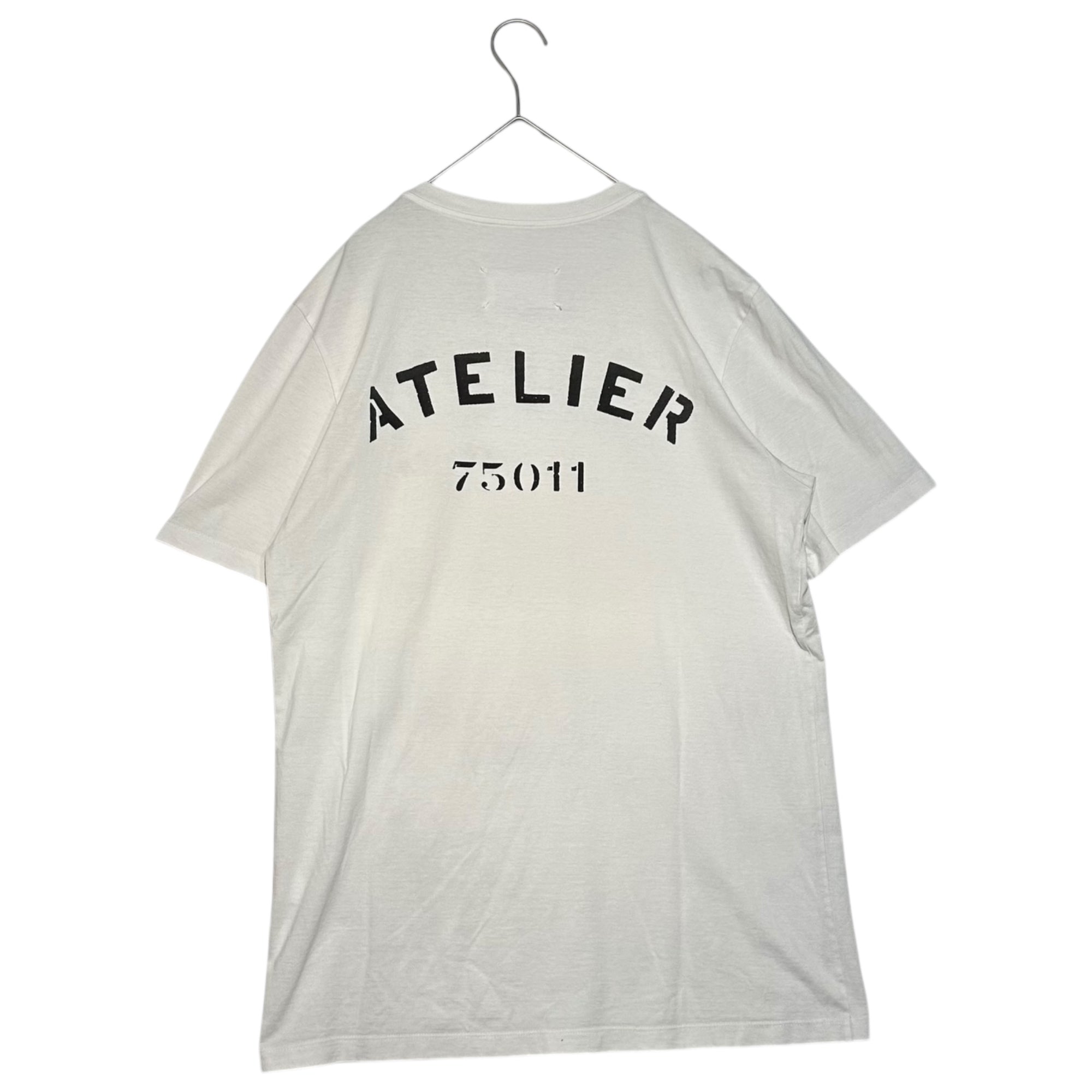 MAISON MARGIELA(メゾンマルジェラ) 18SS ”ATELIER 75011” Printed T-shirts アトリエ プリント 半袖 Tシャツ S30GC0693 46(M程度) ホワイト