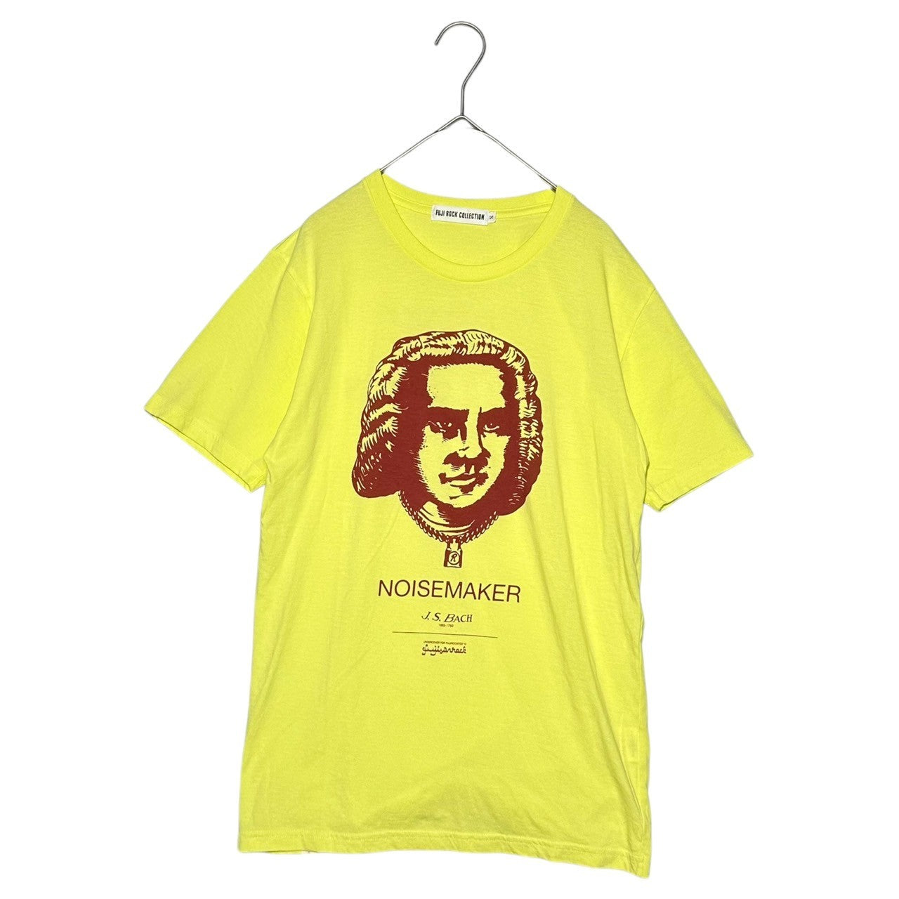 UNDERCOVER(アンダーカバー) 2012's FUJI ROCK COLLECTION J.S.BACH T-SHIRT フジロック バッハ Tシャツ S イエロー×レッド