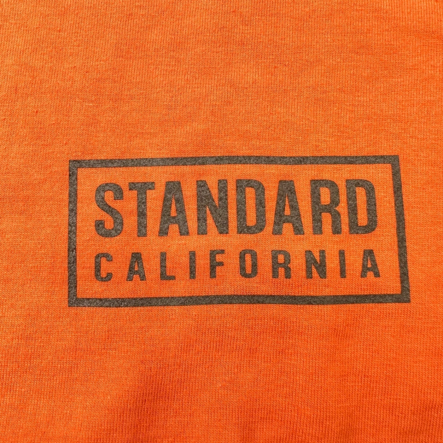 STANDARD CALIFORNIA(スタンダード カリフォルニア) SD HEAVYWEIGHT BOX LOGO T ヘヴィーウェイト ボックス ロゴ Tシャツ TSOSS090 XL オレンジ 著名人着用 完売品