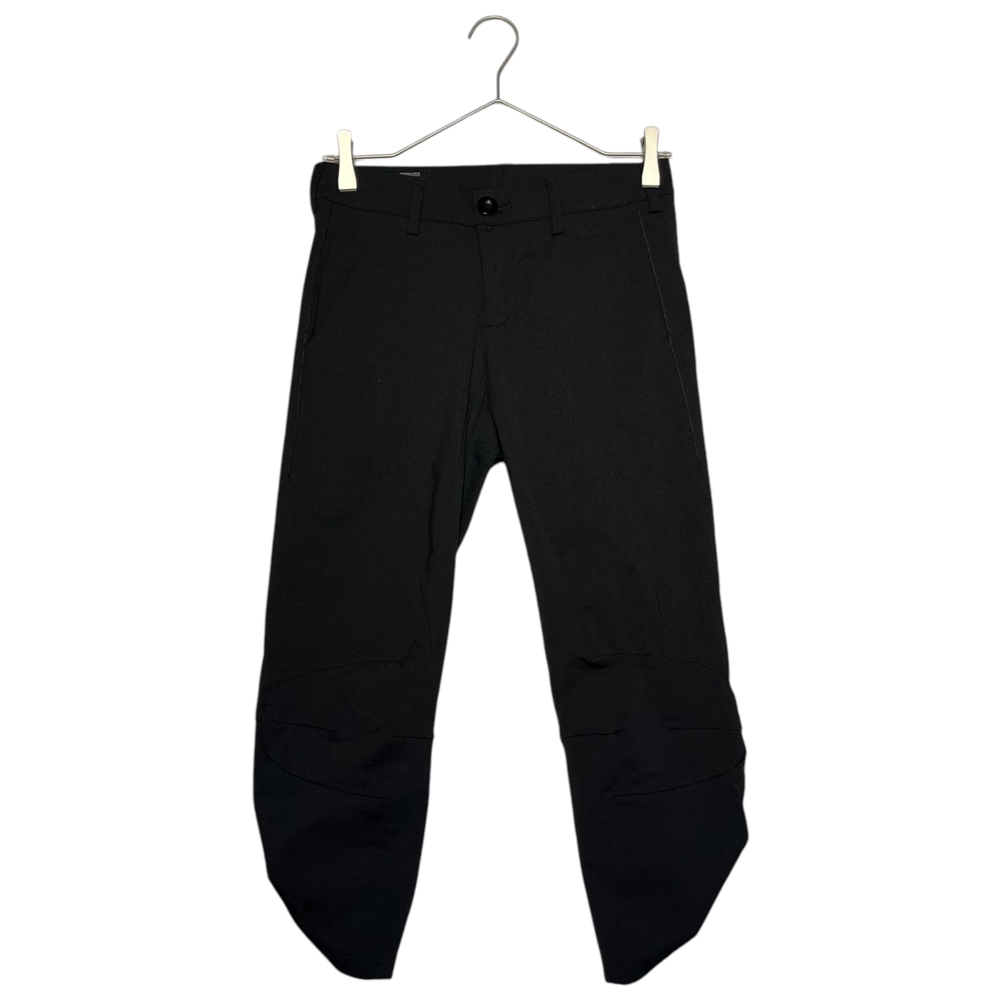 MARITHE FRANCOIS GIRBAUD(マリテフランソワジルボー) 00's 3/4 length nylon poly gimmick pants 7分丈 ナイロン ポリ ギミック パンツ F6-2608 3S ブラック Y2K