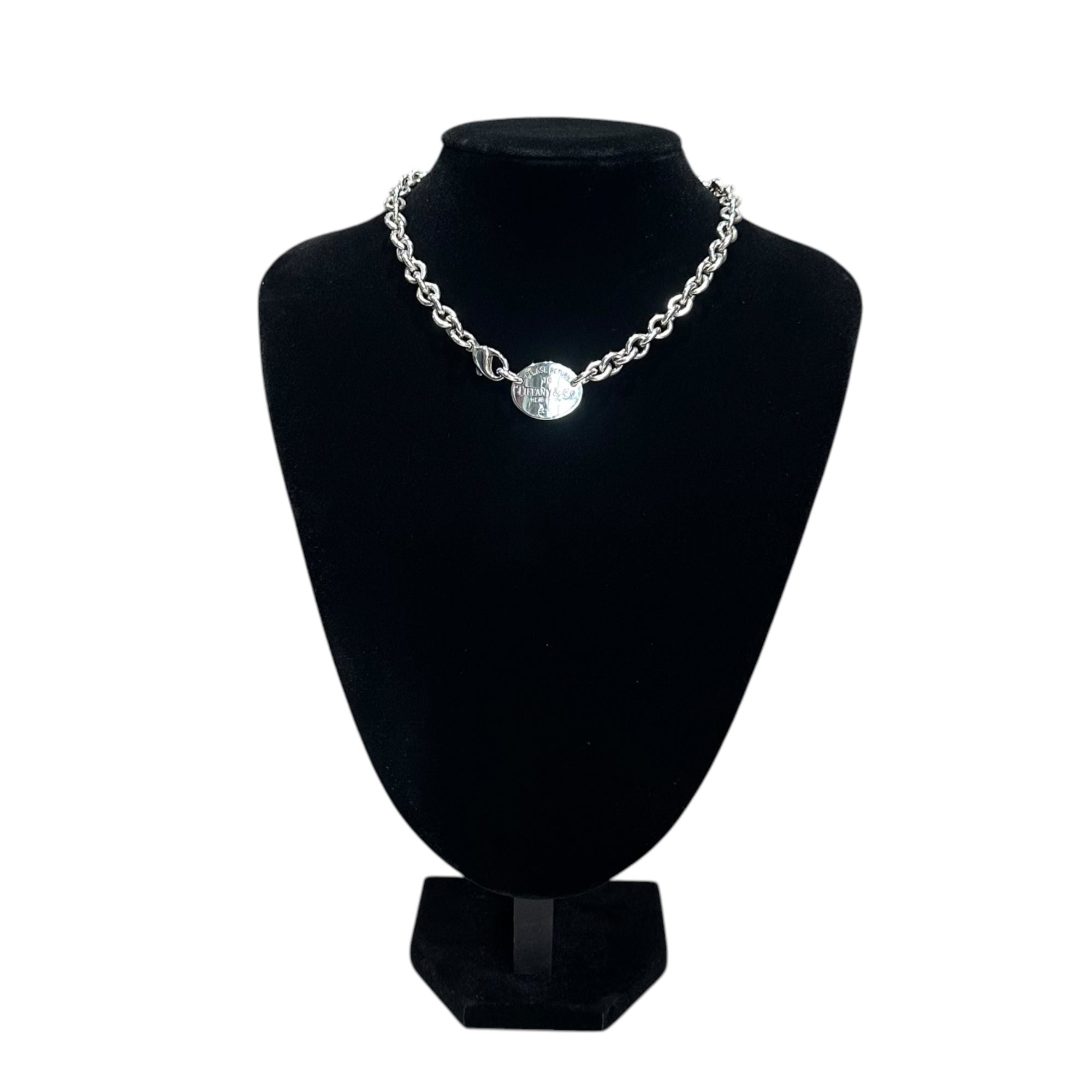 TIFFANY & CO.(ティファニー) Round Return to Chain Necklace ラウンド リターントゥ チェーン ネックレス シルバー シルバー ブレスレットとして併用可能