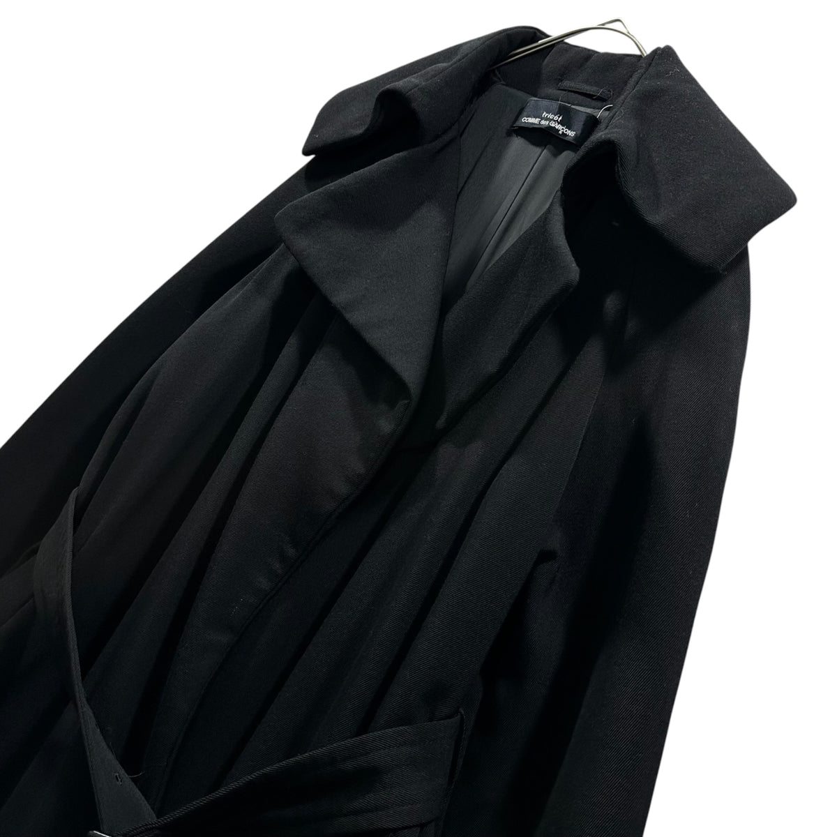 tricot COMME des GARCONS(トリココムデギャルソン) 1996AW Padded belted maxi coat 中綿 ベルテッド マキシ コート TC-080030 表記無(FREE) ブラック AD1997 90's 90年代 ロング