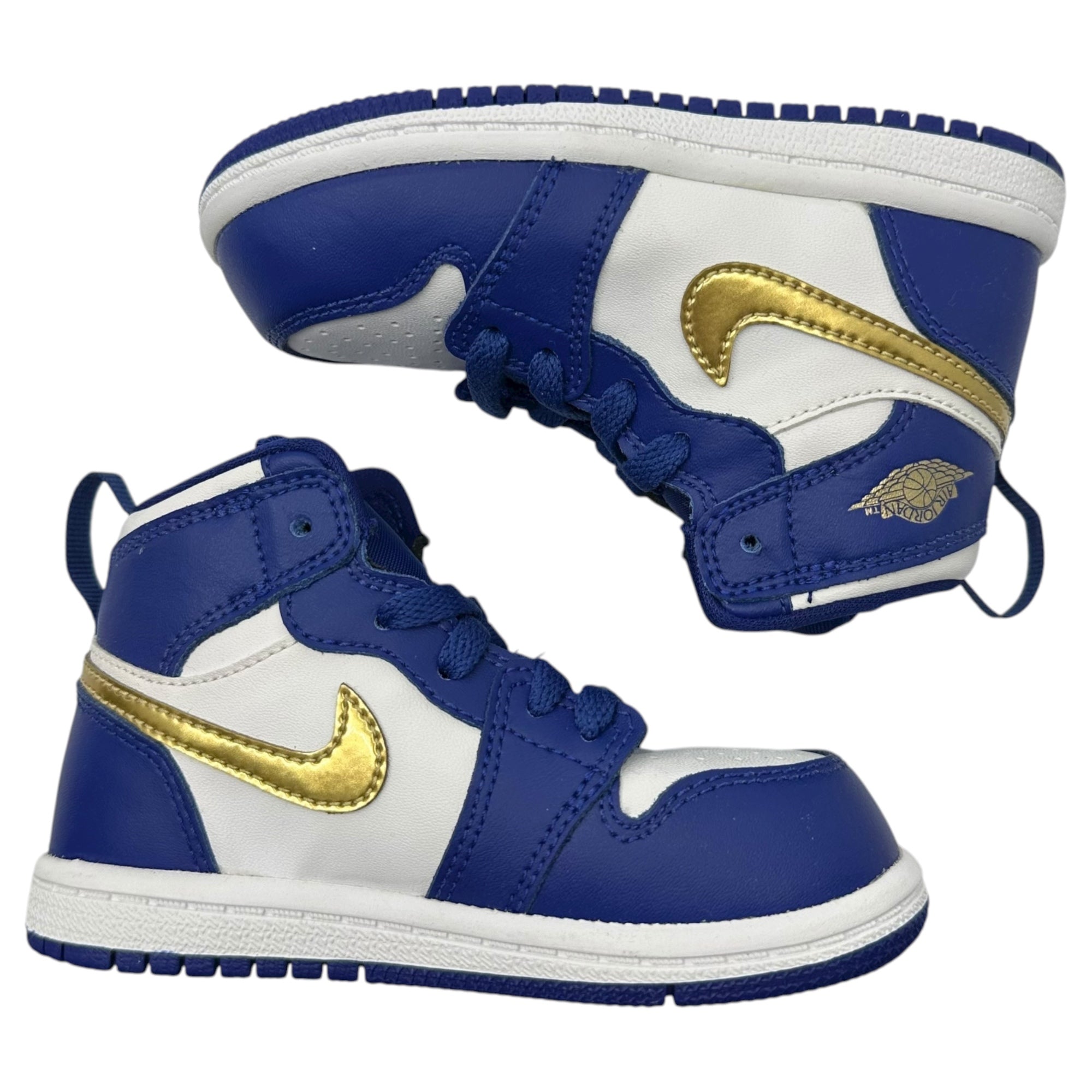 NIKE(ナイキ) 2016 Jordan 1 Retro High BT ジョーダン 1 レトロ ハイ 705304-406 US 7C(13cm) ブルー×ホワイト キッズ スニーカー