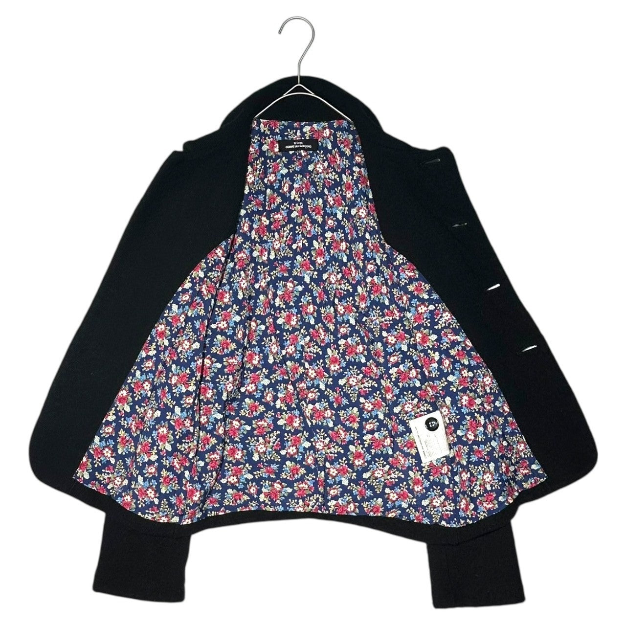 tricot COMME des GARCONS(トリココムデギャルソン) 08AW Shawl Collar Wool Button Jacket ショールカラー ウール ボタン ジャケット TB-T034 FREE ブラック AD2008