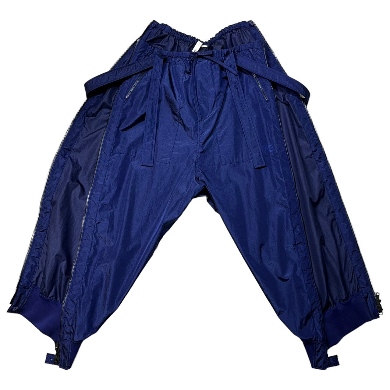 Y-3(ワイスリー) ech Nylon Silk Suspender Tracksuit Bottoms/パラシュートパンツ HB3365 S ネイビー