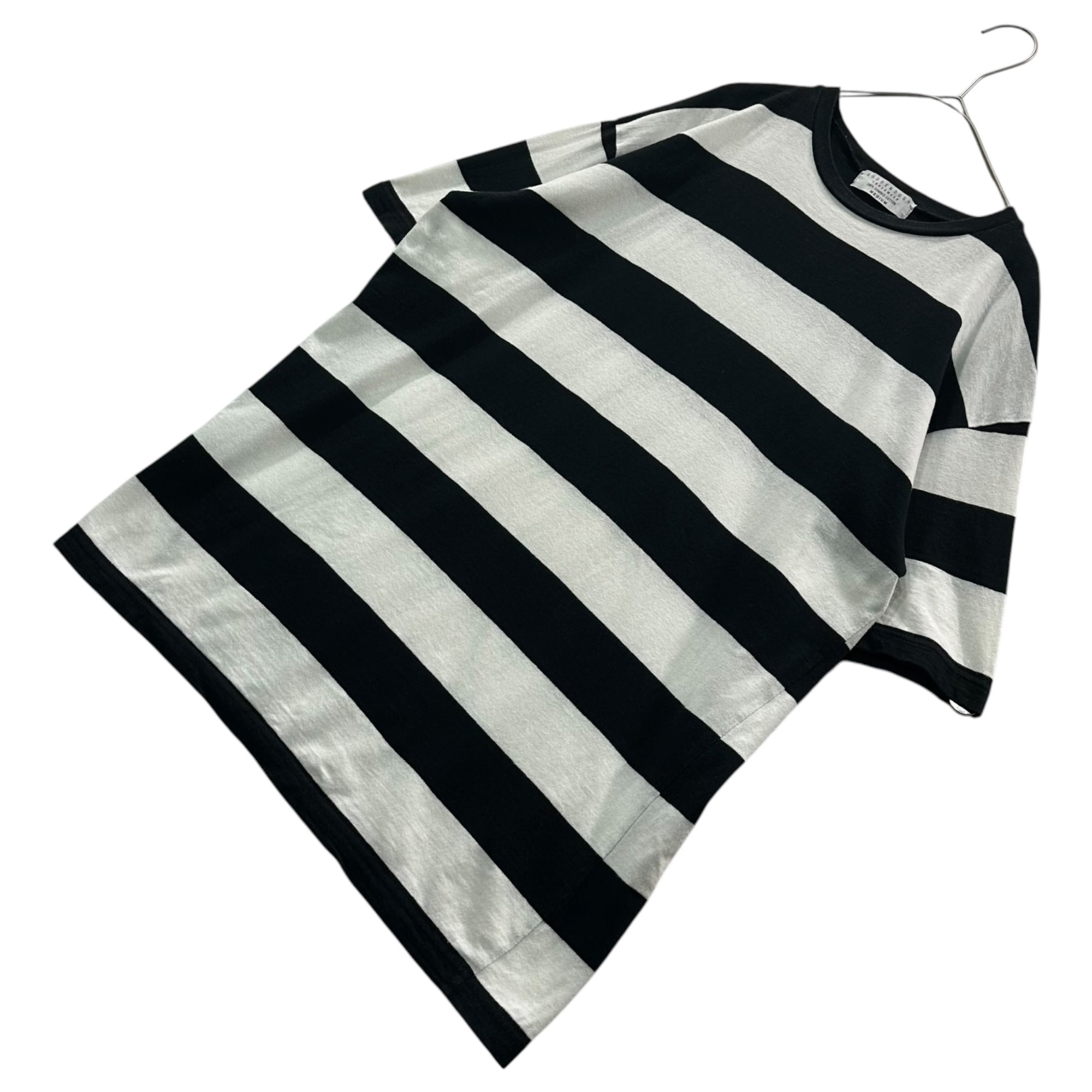 GOODENOUGH(グッドイナフ) 2000's Back Logo Striped S/S Tee バック ロゴ ボーダー Tシャツ M ブラック×ホワイト UNDERWEAR