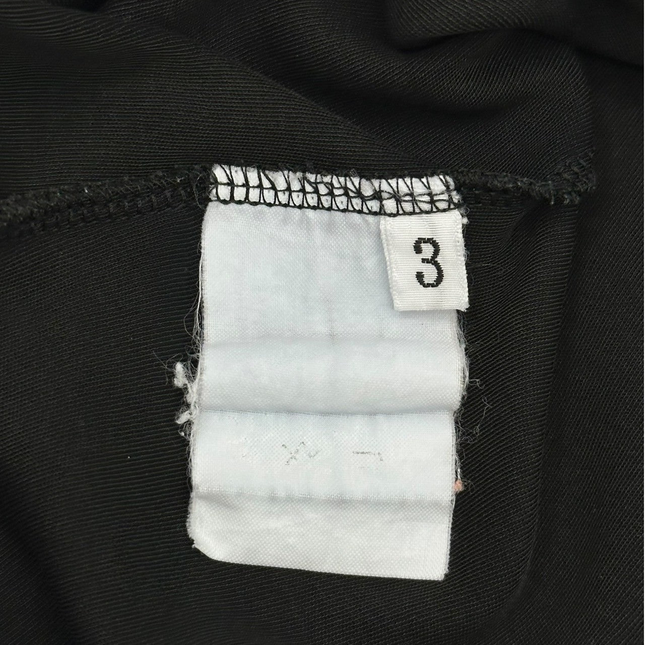 YOHJI YAMAMOTO(ヨウジヤマモト) Basic Crew Neck Innerwear Cut and Sewn ベーシック クルーネック インナー カットソー 3(M~L程度) ブラック