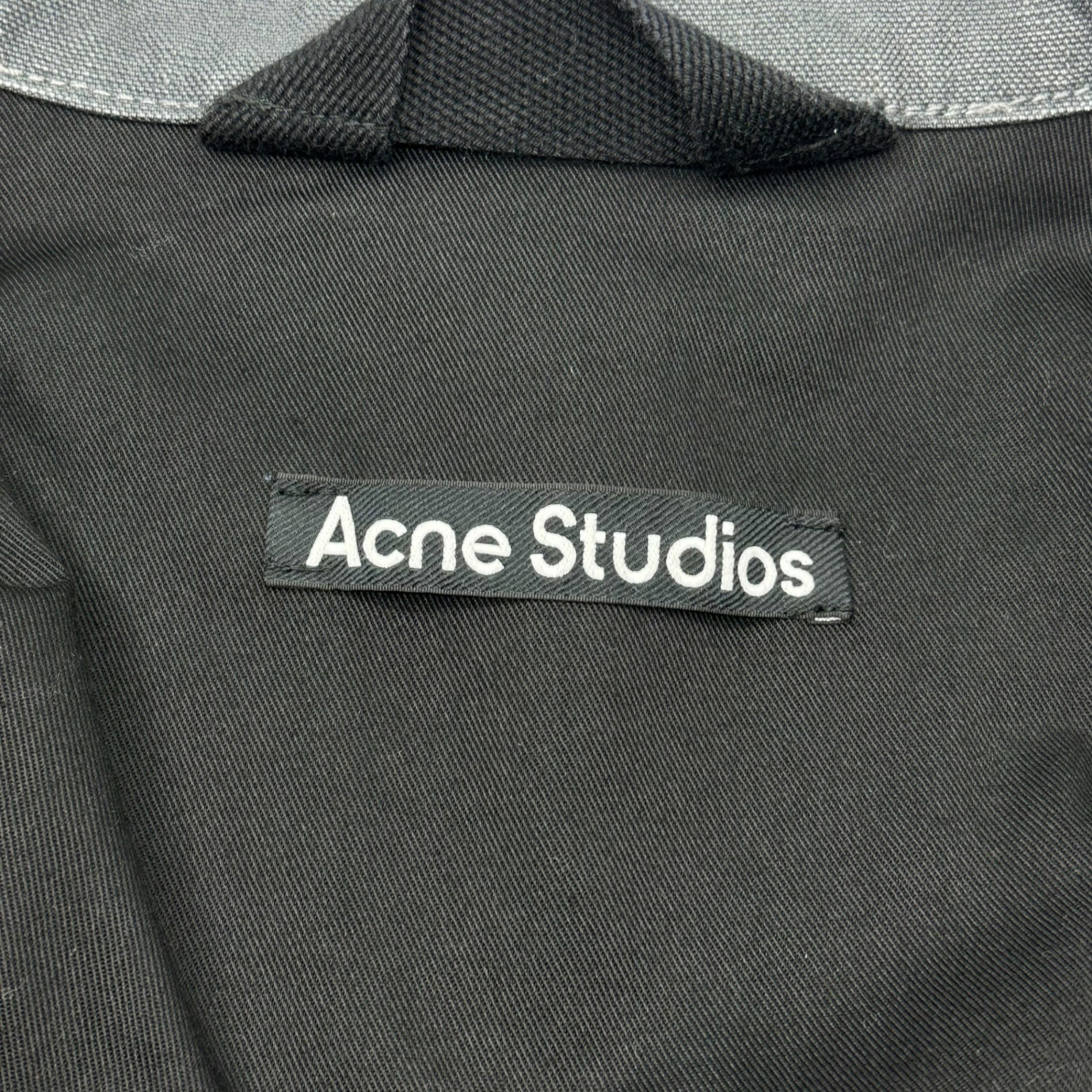 Acne Studios(アクネストゥディオズ) Canvas jacket - Dark grey 2ポケット トラッカー デニム ジャケット FA-UX-OUTW000143 S グレー