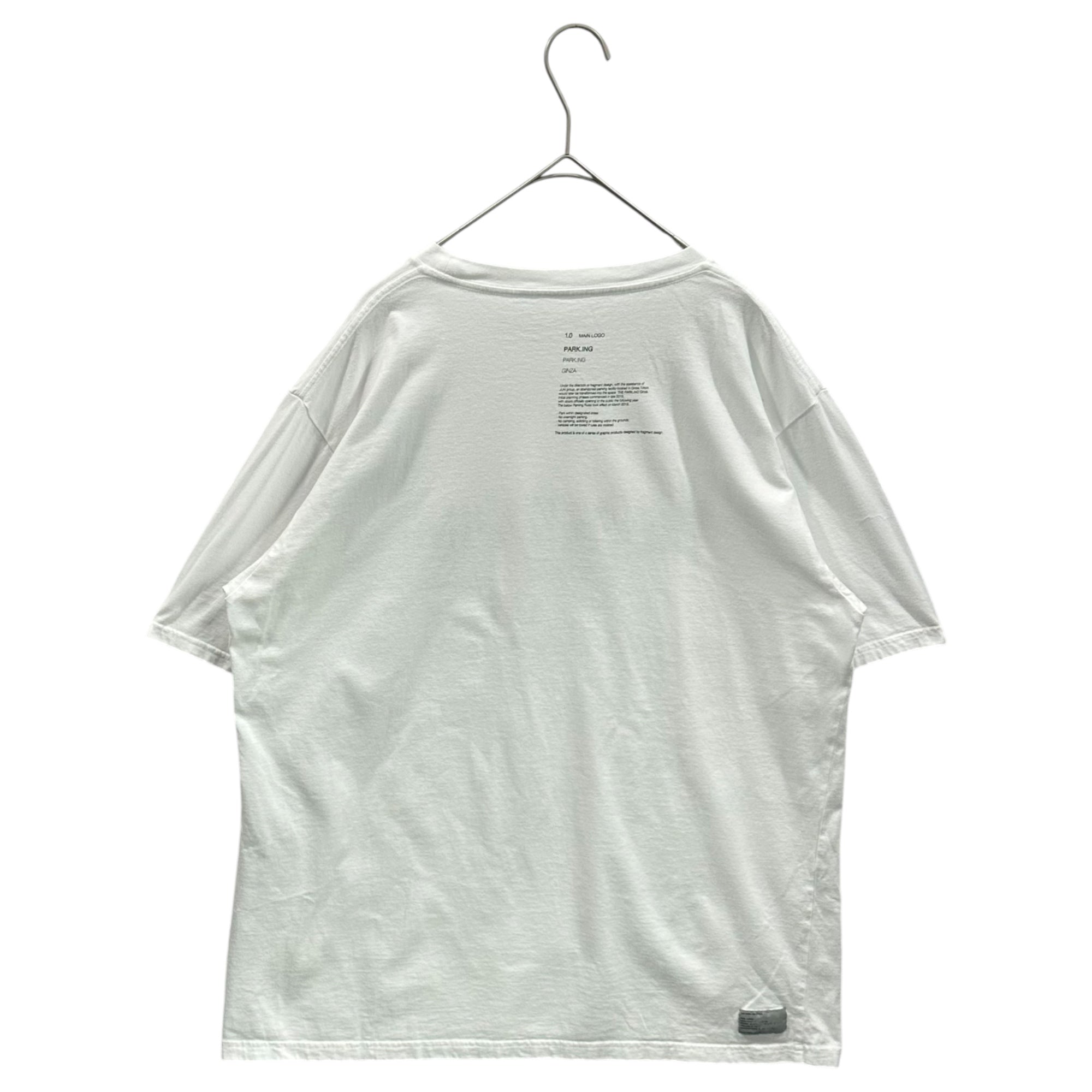 THE PARK・ING GINZA(ザパーキング・銀座) Front logo print s/s T-shirt フロント ロゴ プリント 半袖 Tシャツ 21290 L ホワイト×ブラック