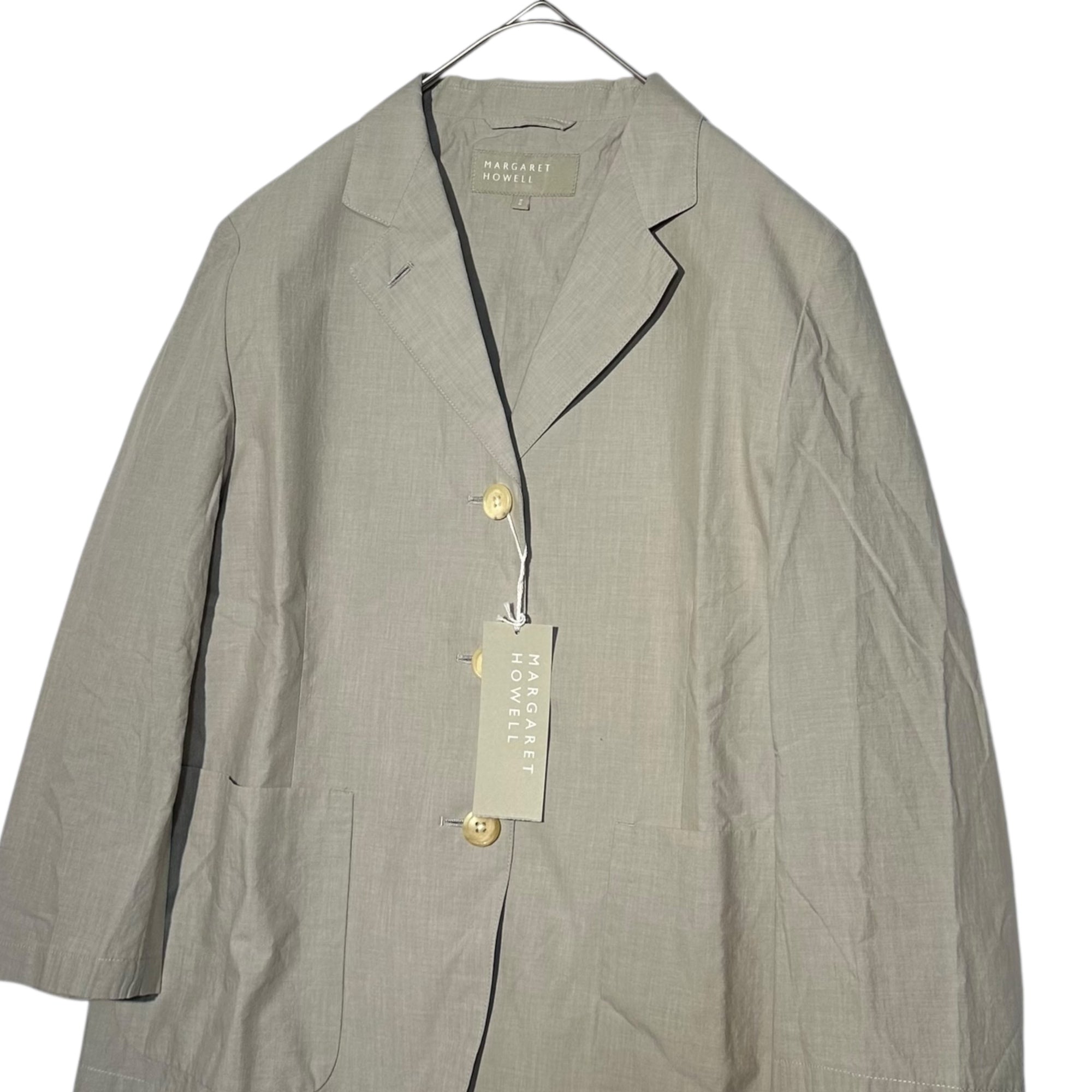 MARGARET HOWELL(マーガレットハウエル) Cotton Casual Jacket コットン カジュアル ジャケット 578-5220001 2(M程度) グレー