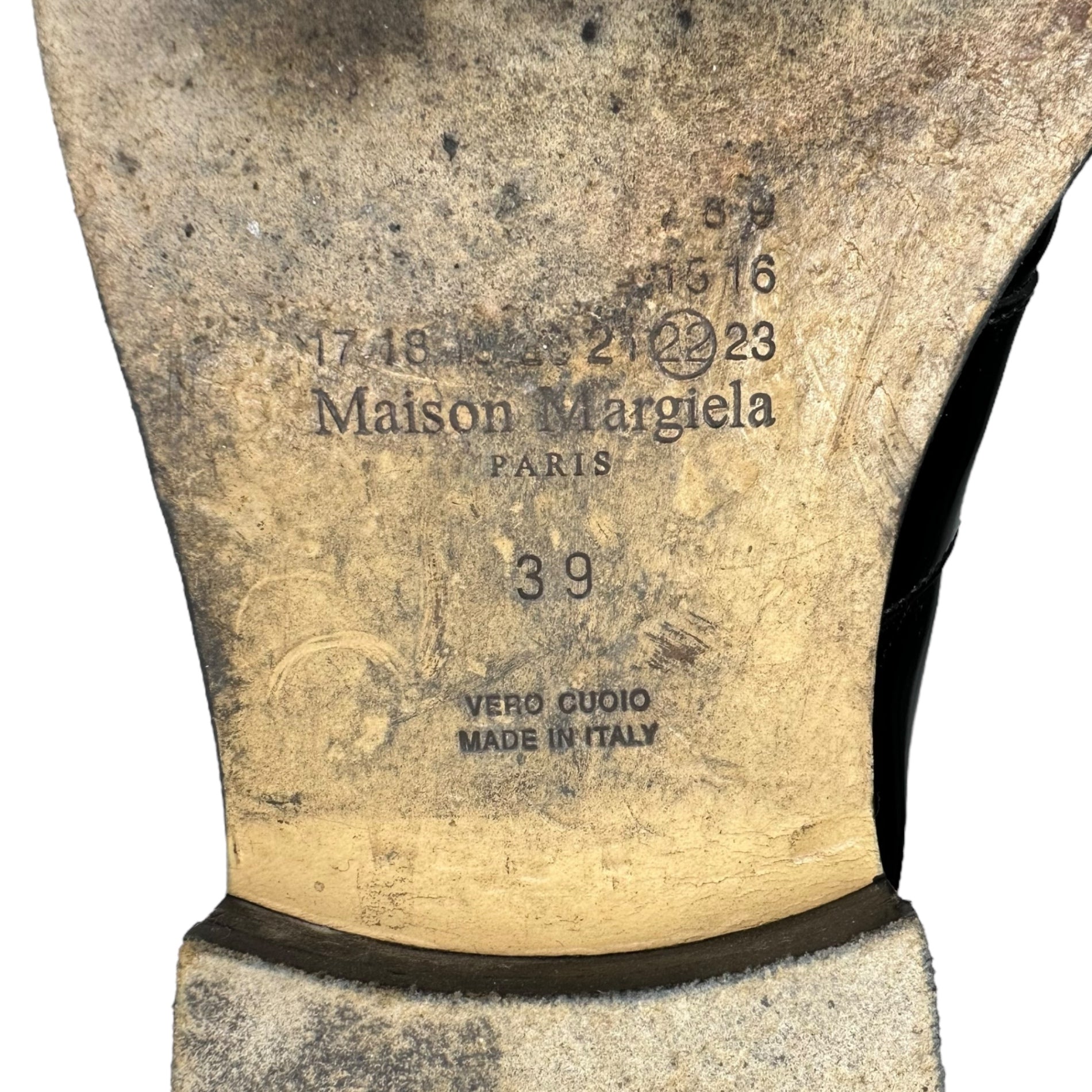 MAISON MARGIELA(メゾンマルジェラ) Patent leather tabi coin loafers パテントレザー 足袋 コイン ローファー 39(24.5~25.0cm程度) ブラック