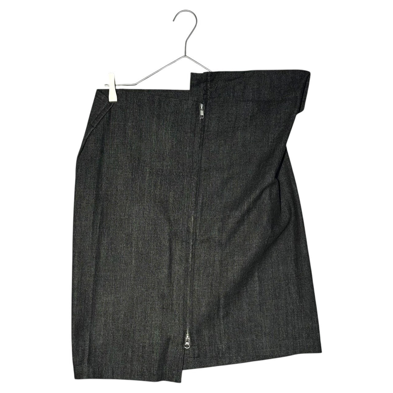 YOHJI YAMAMOTO NOIR(ヨウジヤマモトノアール) Zip Design Denim Skirt ジップデザイン デニム スカート NR-S09-013 3(L程度) ブラック