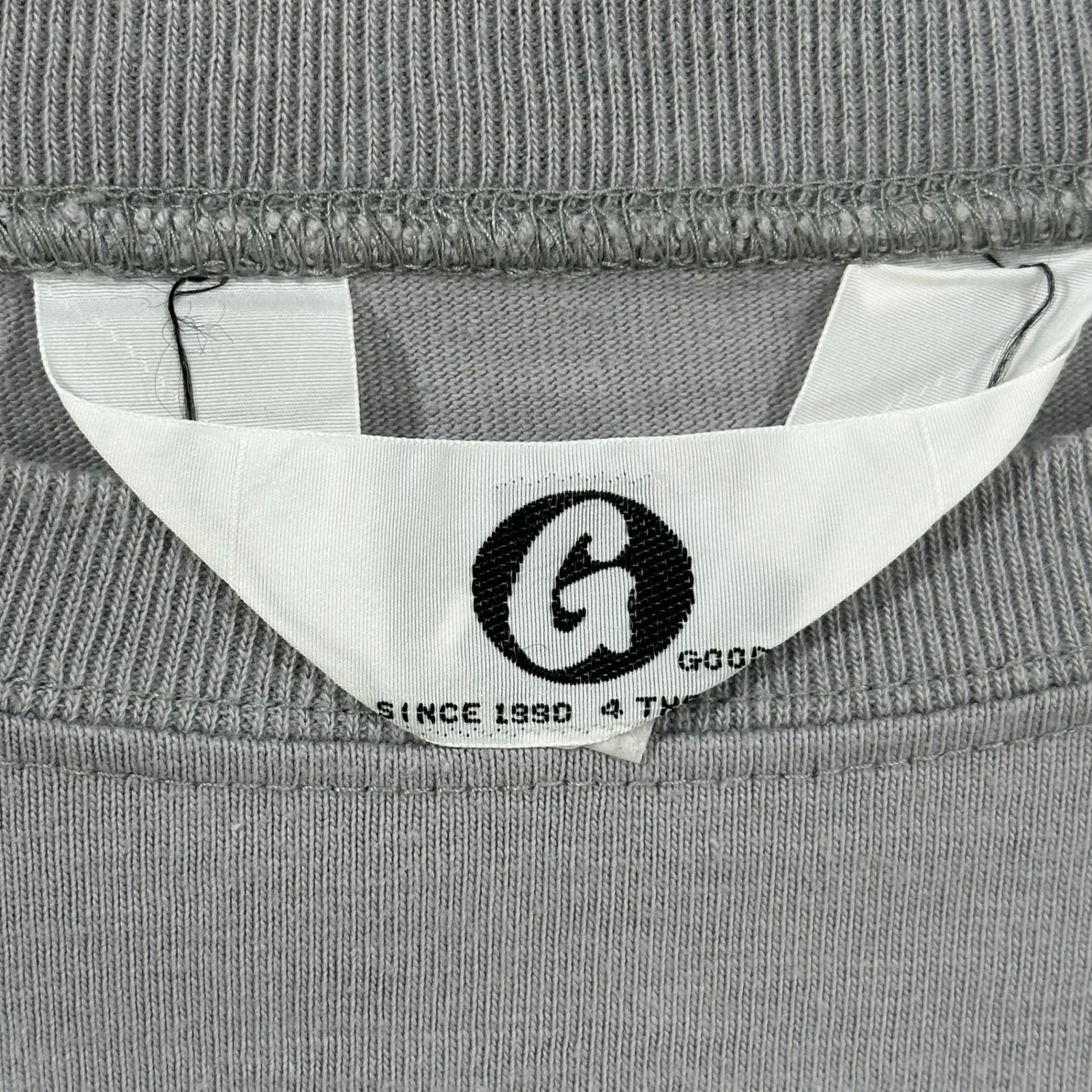 GOODENOUGH(グッドイナフ) 90's Line-blocked s/s T-shirt ライン 切替 半袖 Tシャツ 表記消(L程度) グレー×ピンク