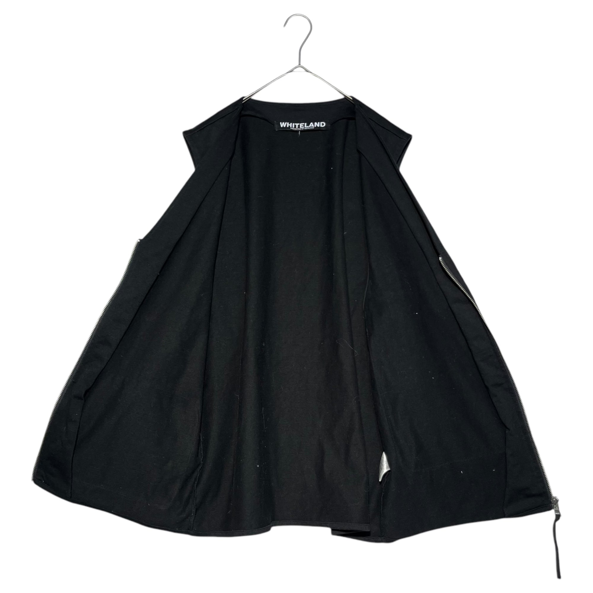 WHITELAND(ホワイトランド) 19SS 2 BIG pocket cotton best 2 ビッグ ポケット コットン ベスト 19S-BSN383-WL FREE ブラック LHP取り扱い