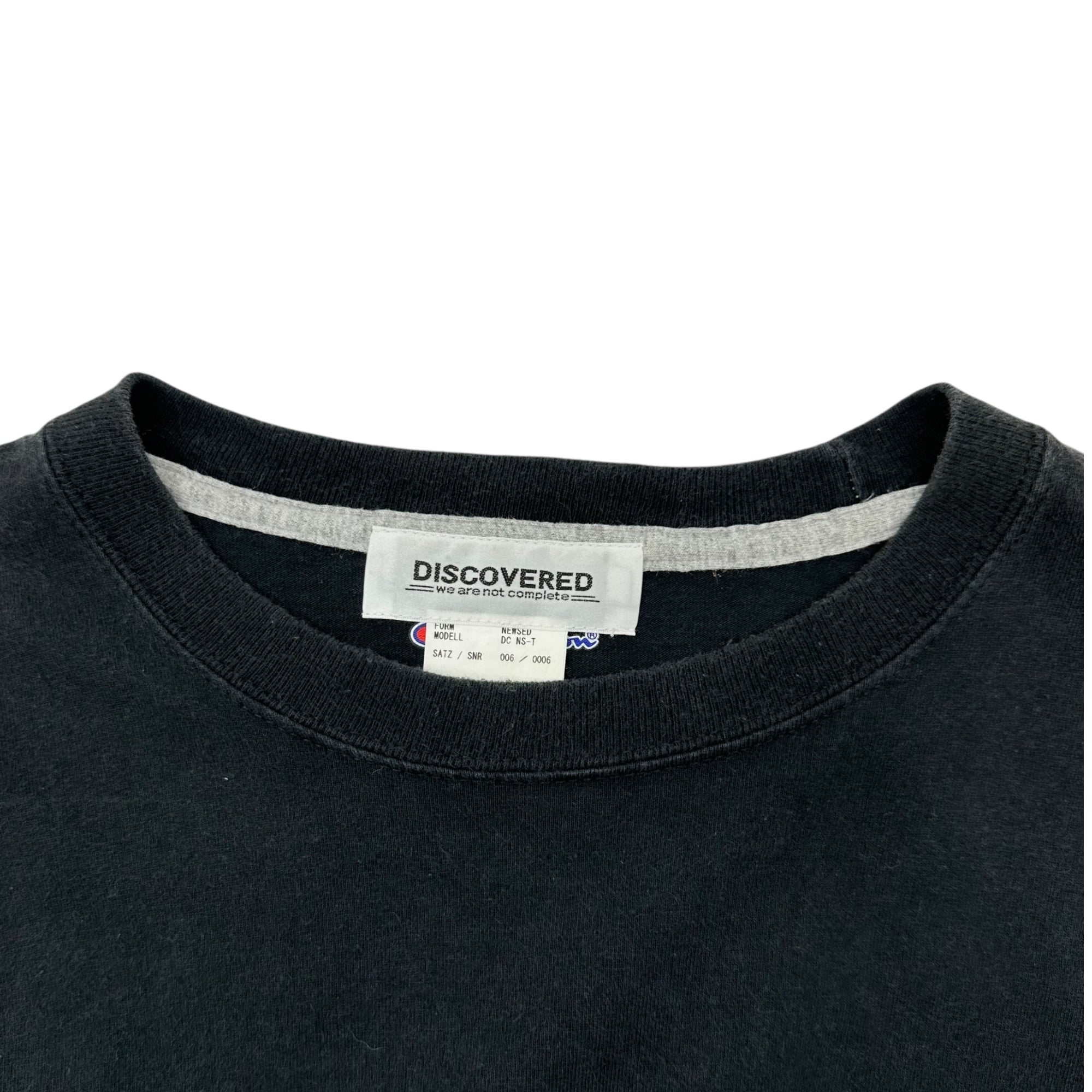 DISCOVERED(ディスカバード) ”Champion” Reconstruction Tee チャンピオン 再構築 Tシャツ F ブラック