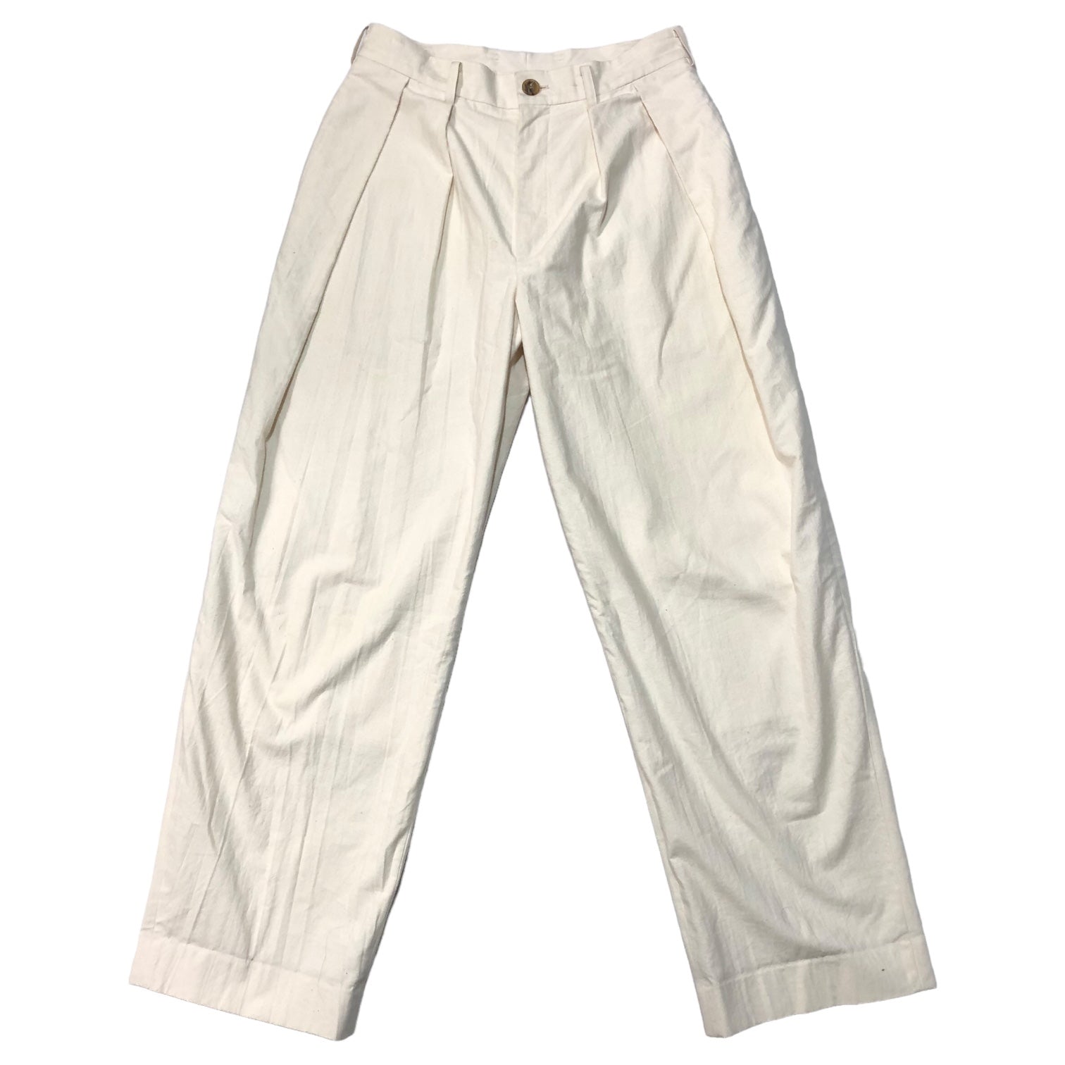 POLYPLOID(ポリプロイド) wide tapered pants ワイドテーパードパンツ 05-A-07 2(M) オフホワイト