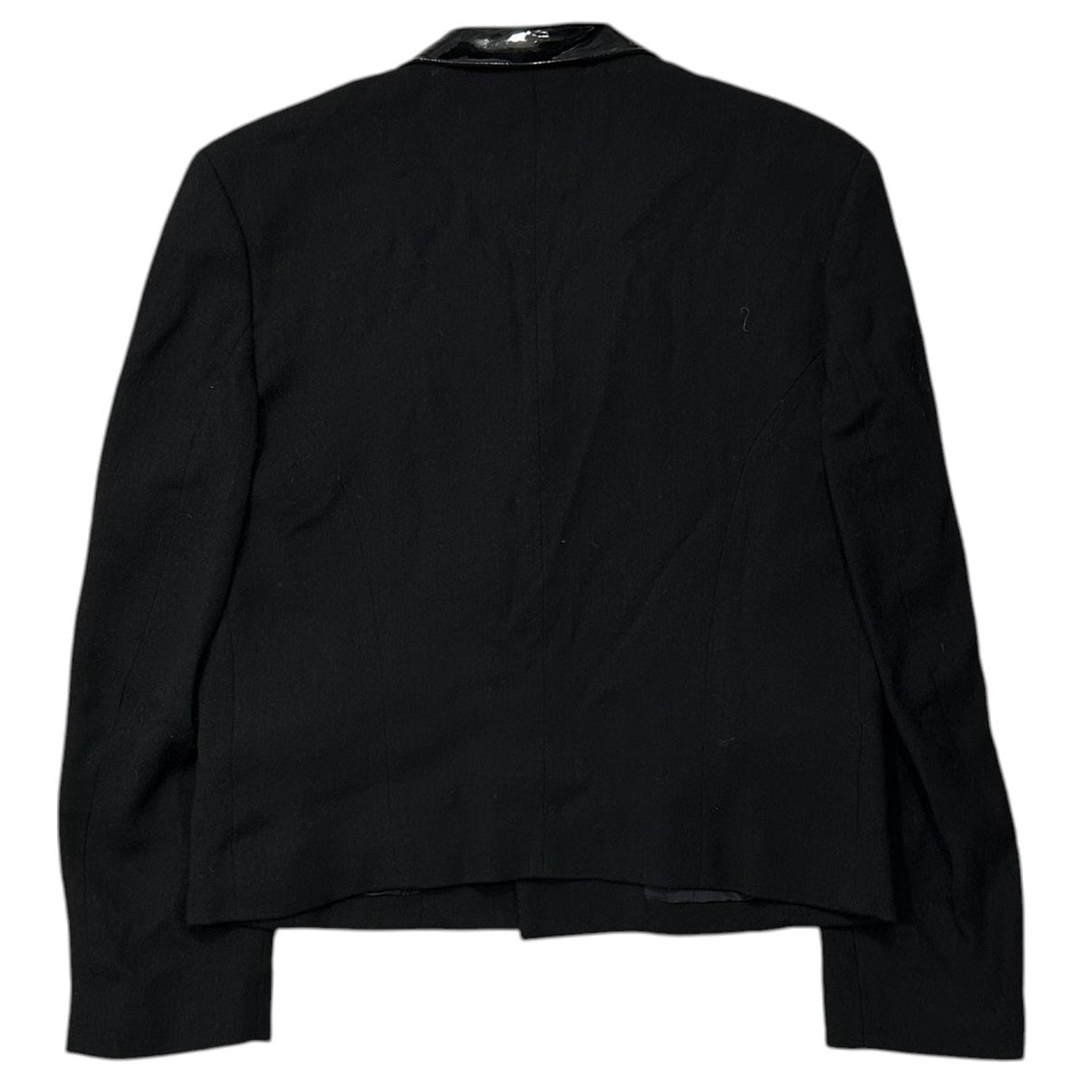 COMME des GARCONS(コムデギャルソン) 1991AW Vinyl-Color 3-Button Wool Jacket ビニール カラー 3ボタン ウール ジャケット GJ-05040S S ブラック AD1991 90s アーカイブ