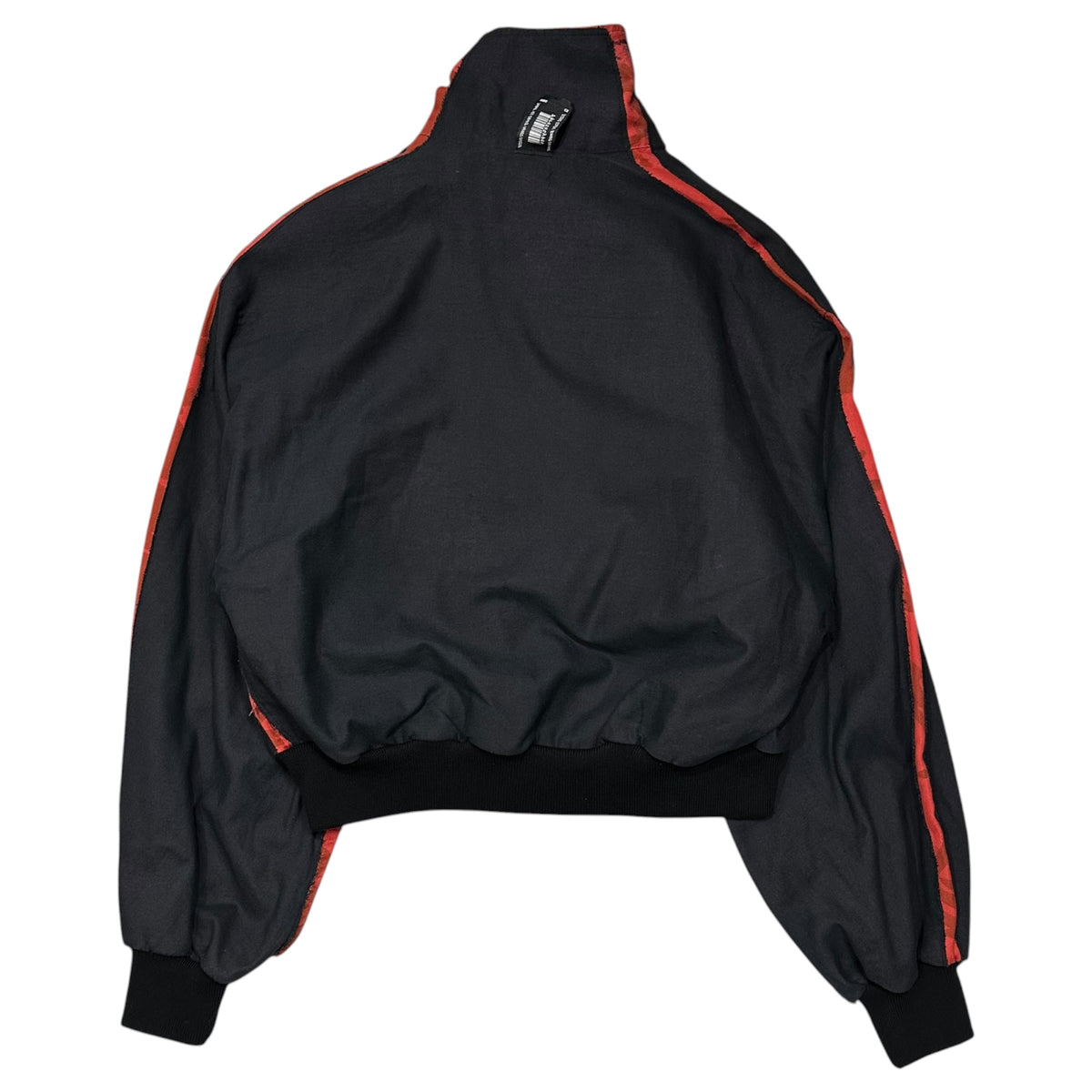 PROTOTYPES(プロトタイプス) 2024AW BONDED HARRINGTON JACKET ボンデッド ハリントン ジャケット 31PT070W01USBR S/M ブラック×レッド VETEMENTS出身ブランド ヴィンテージ加工