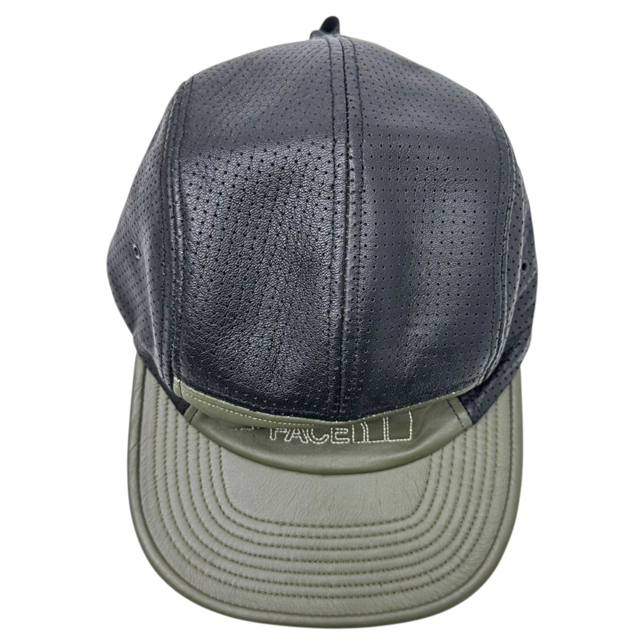 THE NORTH FACE PURPLE LABEL(ノースフェイスパープルレーベル) FIELD LEATHER CAP - KHAKI フィールド レザー キャップ NN8900N カーキ×ブラック 帽子 ラム 本革