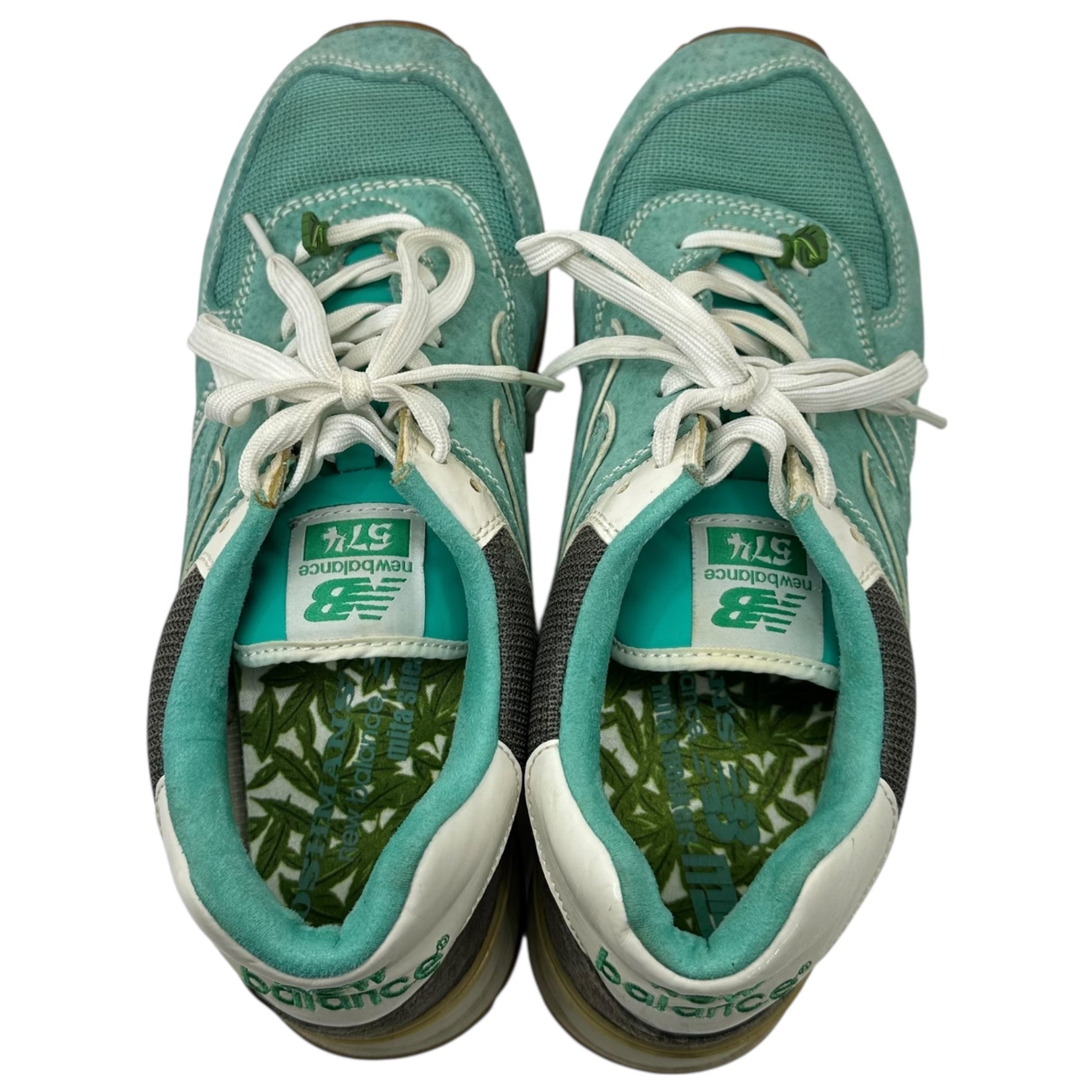 NEW BALANCE×mita sneakers×Oshmans(ニューバランス×ミタスニーカーズ×オッシュマンズ) ML574MO "Mojito" 別注 スニーカー モヒート ML574MO 27cm ライトグリーン