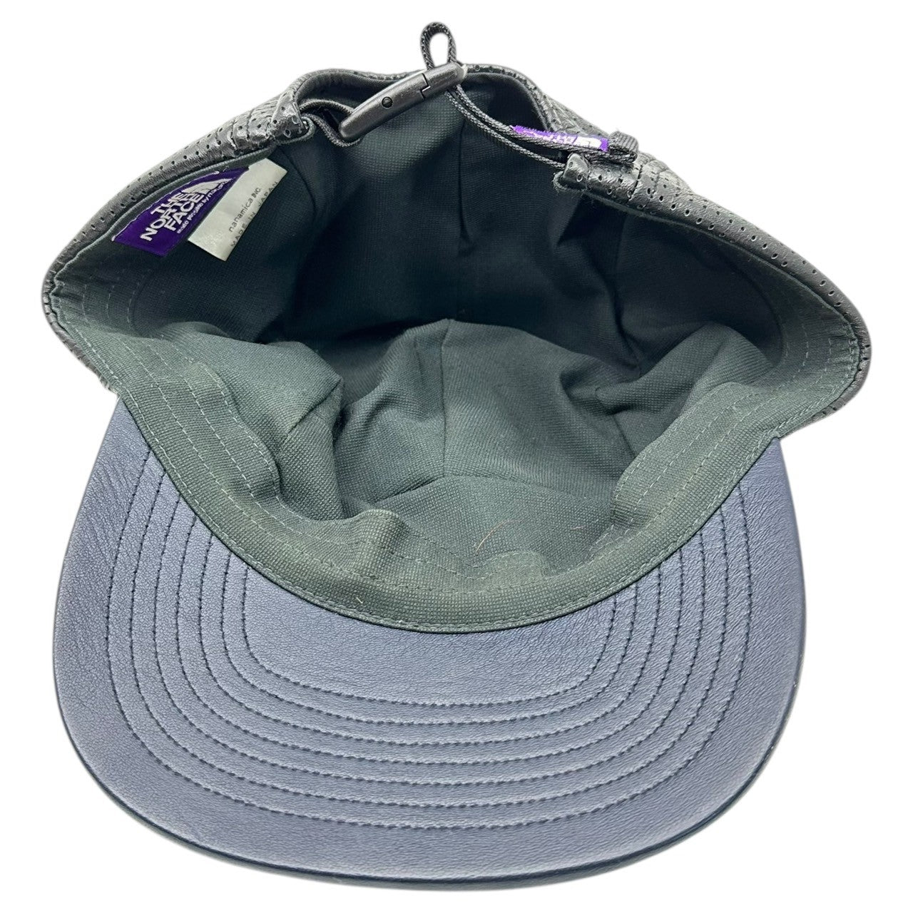 THE NORTH FACE PURPLE LABEL(ノースフェイスパープルレーベル) FIELD LEATHER CAP - NAVY フィールド レザー キャップ NN8900N ブラック 帽子 ラム 本革