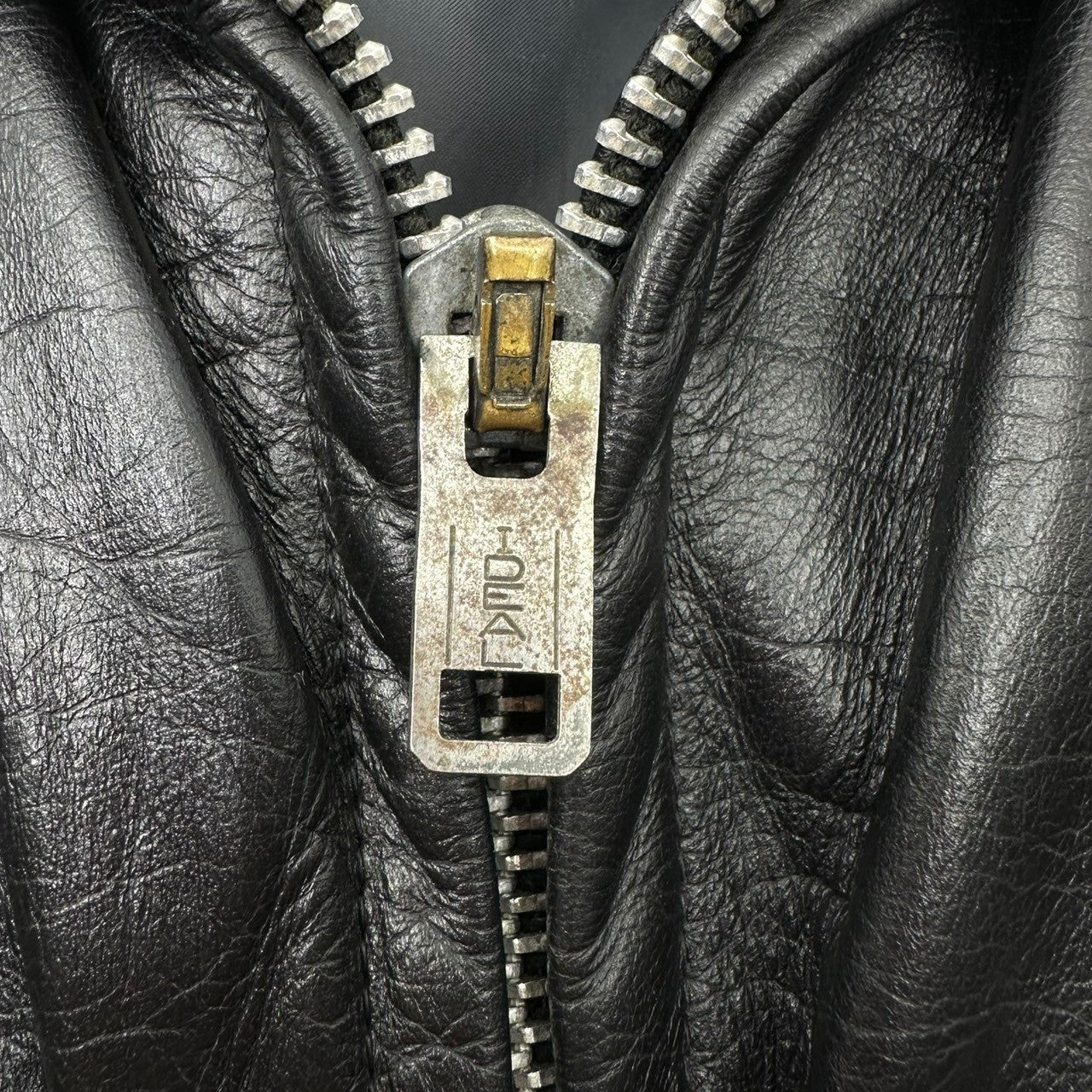 VINTAGE(ヴィンテージ) 70~80's Vintage Police Man Leather Jacket 70~80年代 ヴィンテージ ポリスマン レザー ジャケット ブラック IDEALジップ POLICEボタン ライナー欠品 ショート丈