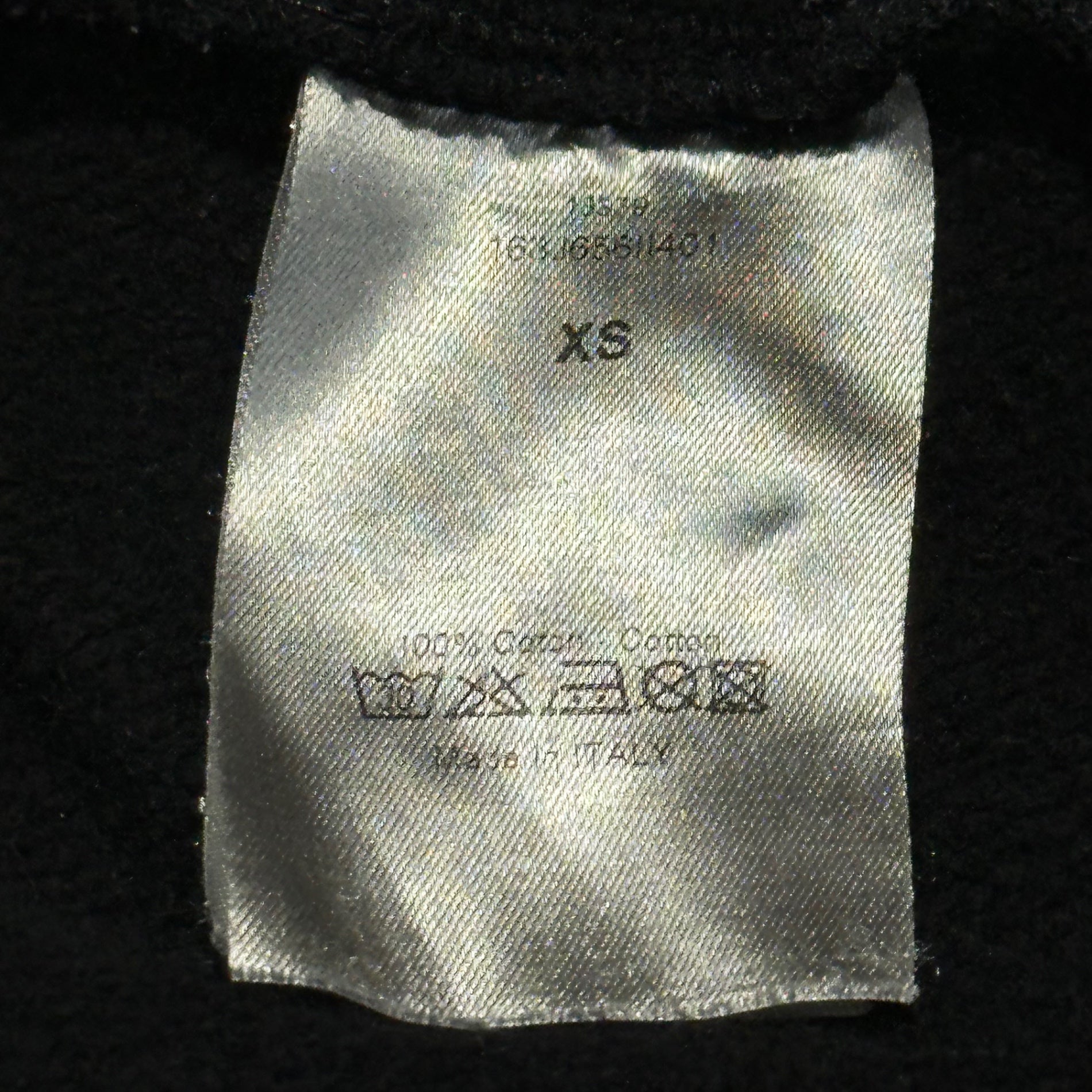 Dior HOMME(ディオールオム) 16SS by Kris Van Assche ”LESS NESS LOVE NESS MORE NESS” Graffiti Hoodie 落書き プリント プルオーバー パーカー 163J656 XS ブラック クリスヴァンアッシュ期 2016