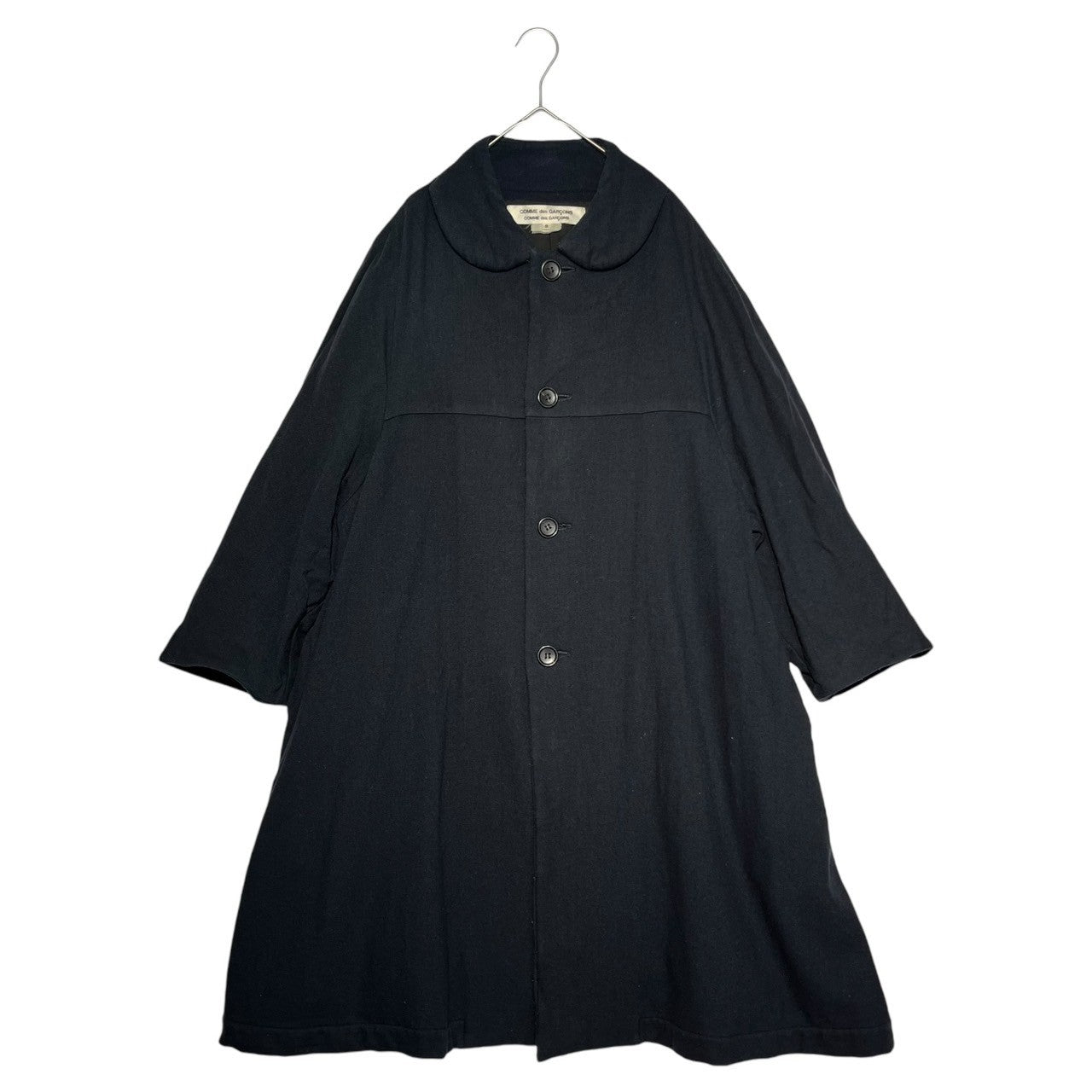 COMME des GARCONS COMME des GARCONS(コムデギャルソンコムデギャルソン) 13AW Round collar  wool long coat 丸襟 ウール ロング コート RL-C004 S ブラック ラウンドカラー AD2013