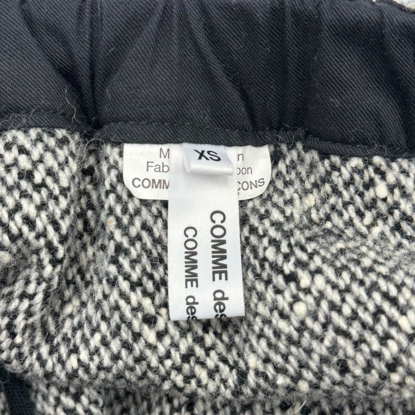 COMME des GARCONS COMME des GARCONS(コムデギャルソンコムデギャルソン) 18AW Wool Nylon Tweed Easy Skirt ウール ナイロン ツイード イージー スカート RB-S019 XS グレー AD2018