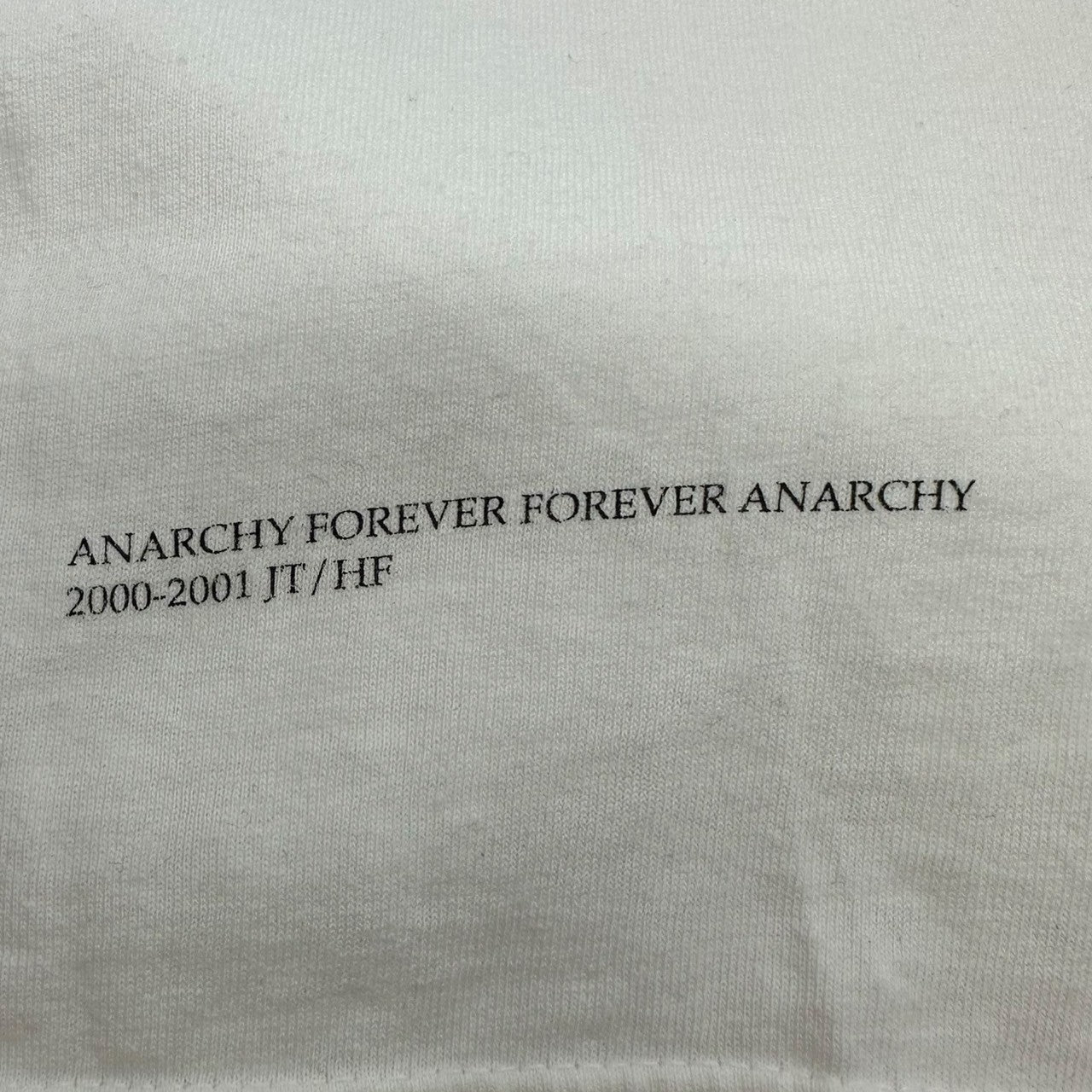 AFFA(エーエフエフエー) 01's print T-shirt 2001年 プリント Tシャツ S ホワイト×ブラック anvilボディ