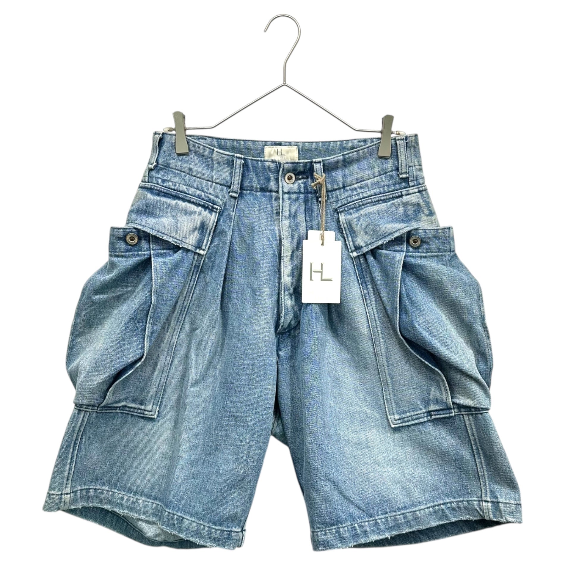 HERILL(ヘリル) HL Denim Cargoshorts デニム カーゴ ショーツ 22-030-HL-8110-1 1 ライトインディゴ ハーフ ショート パンツ