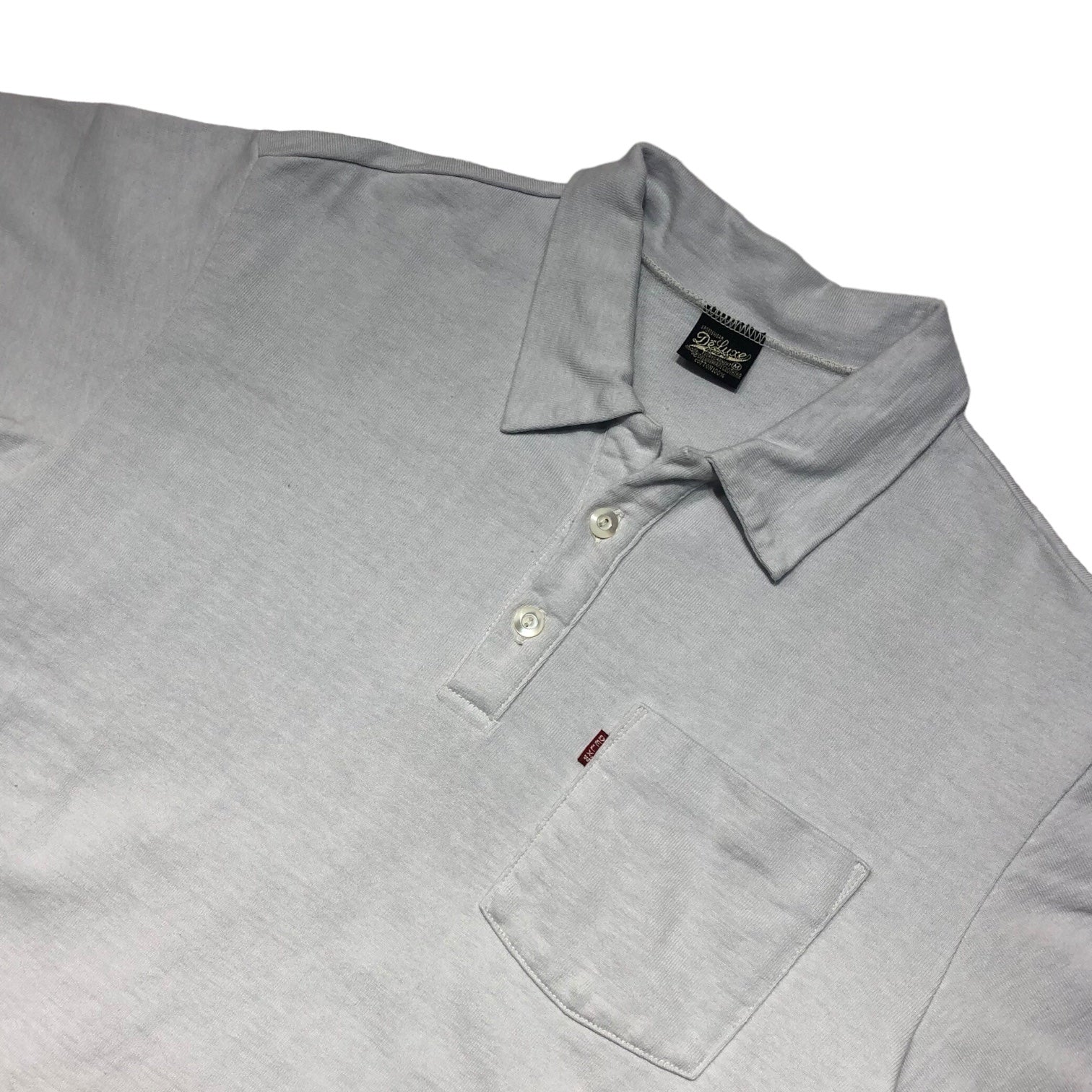 DELUXE WEAR(デラックスウエア) ポロシャツ M ライトグレー