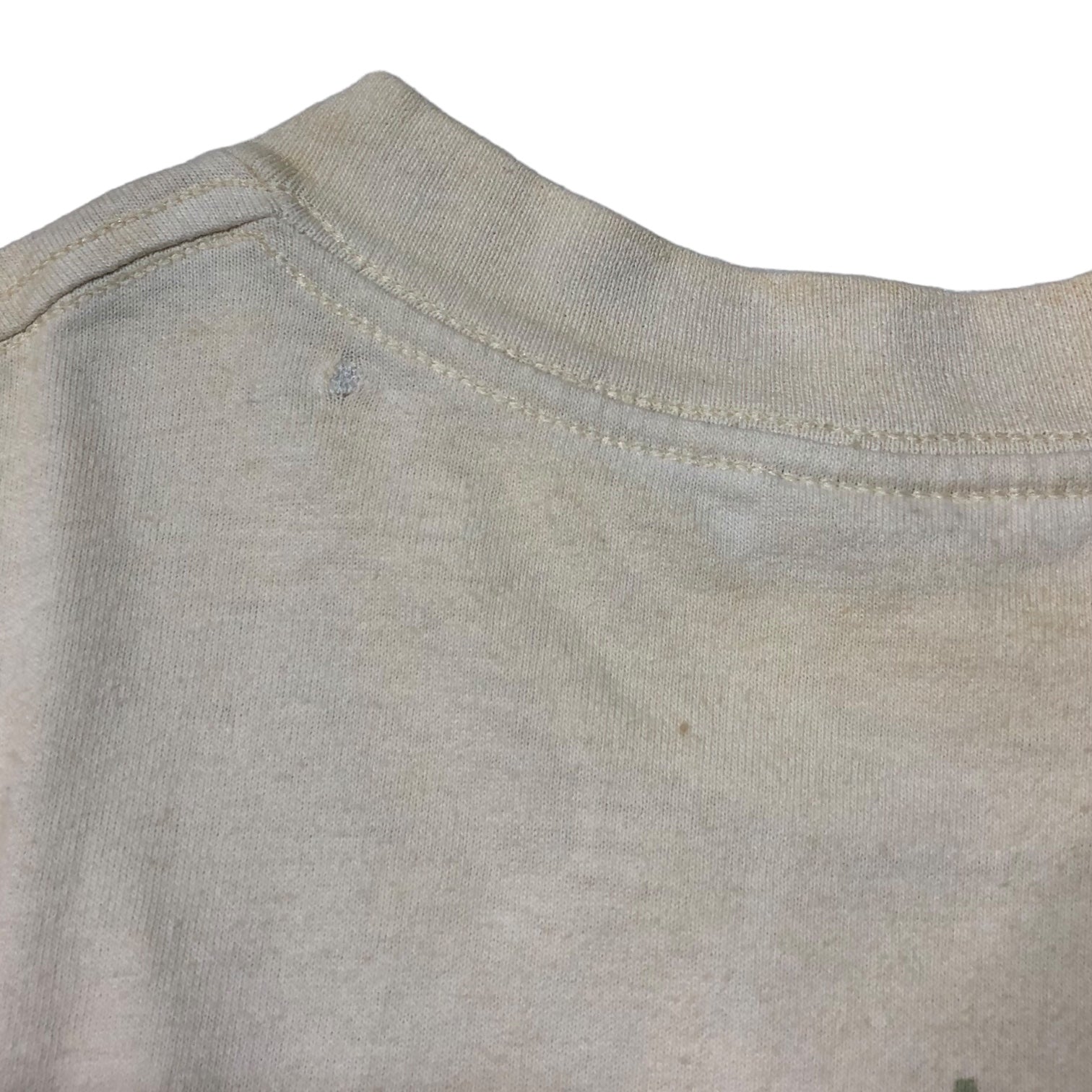 STUSSY(ステューシー) 90's VINTAGE hibiscus ハイビスカス Tシャツ 白タグ SIZE L アイボリー USA製 90年代 OLD STUSSY