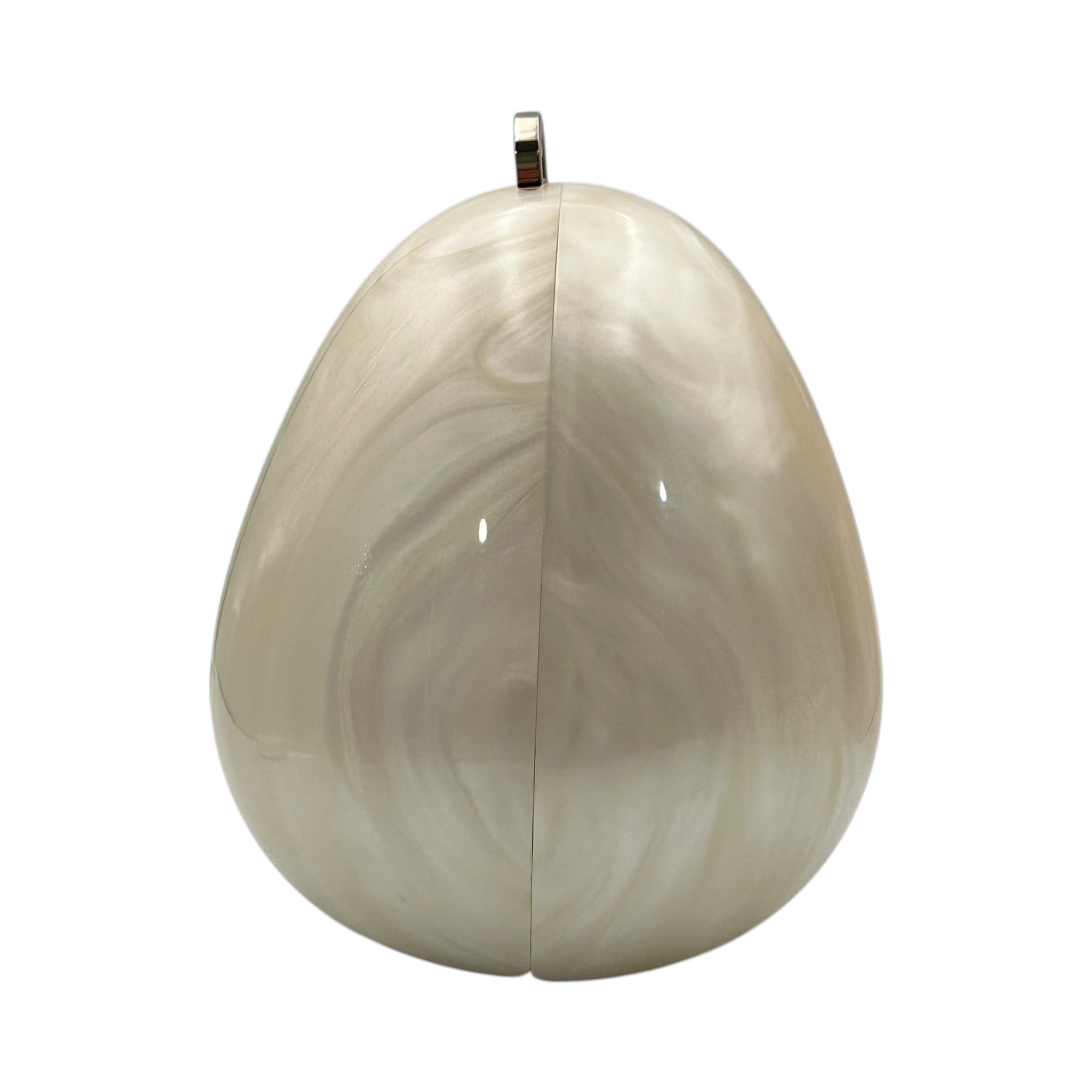 Simone Rocha(シモーンロシャ) MICRO EGG BAG W/ PEARL CROSSBODY マイクロ エッグ バッグ BAG110B ホワイト パール ショルダー