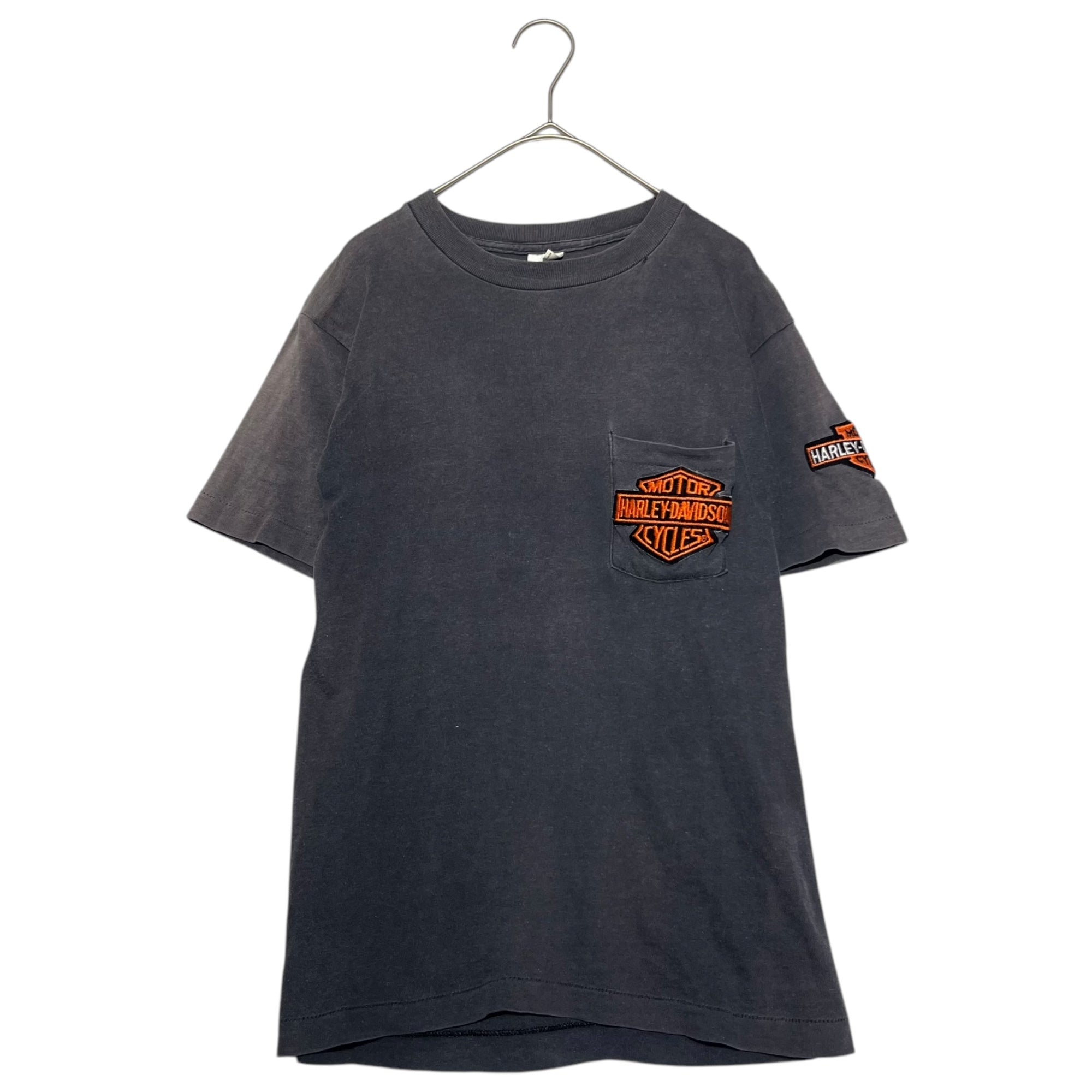 HARLEY DAVIDSON(ハーレーダビッドソン) © 1987 Rocky Mountain Vintage TEE ロッキー マウンテン ヴィンテージ Tシャツ 34S36(小さめ) ブラック ヴィンテージ