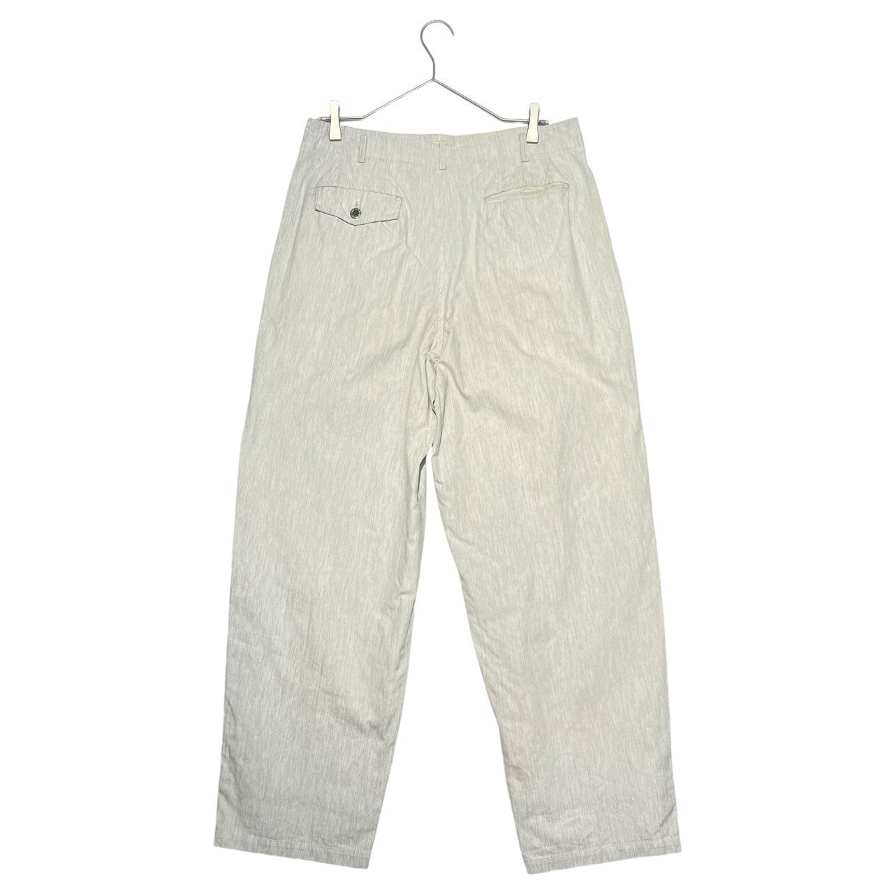 COMME des GARCONS HOMME(コムデギャルソンオム) 92SS vintage cotton 2 tuck pants ヴィンテージ コットン ツータック パンツ 田中オム 90年代 HP-11022M M ライトグレー AD1991