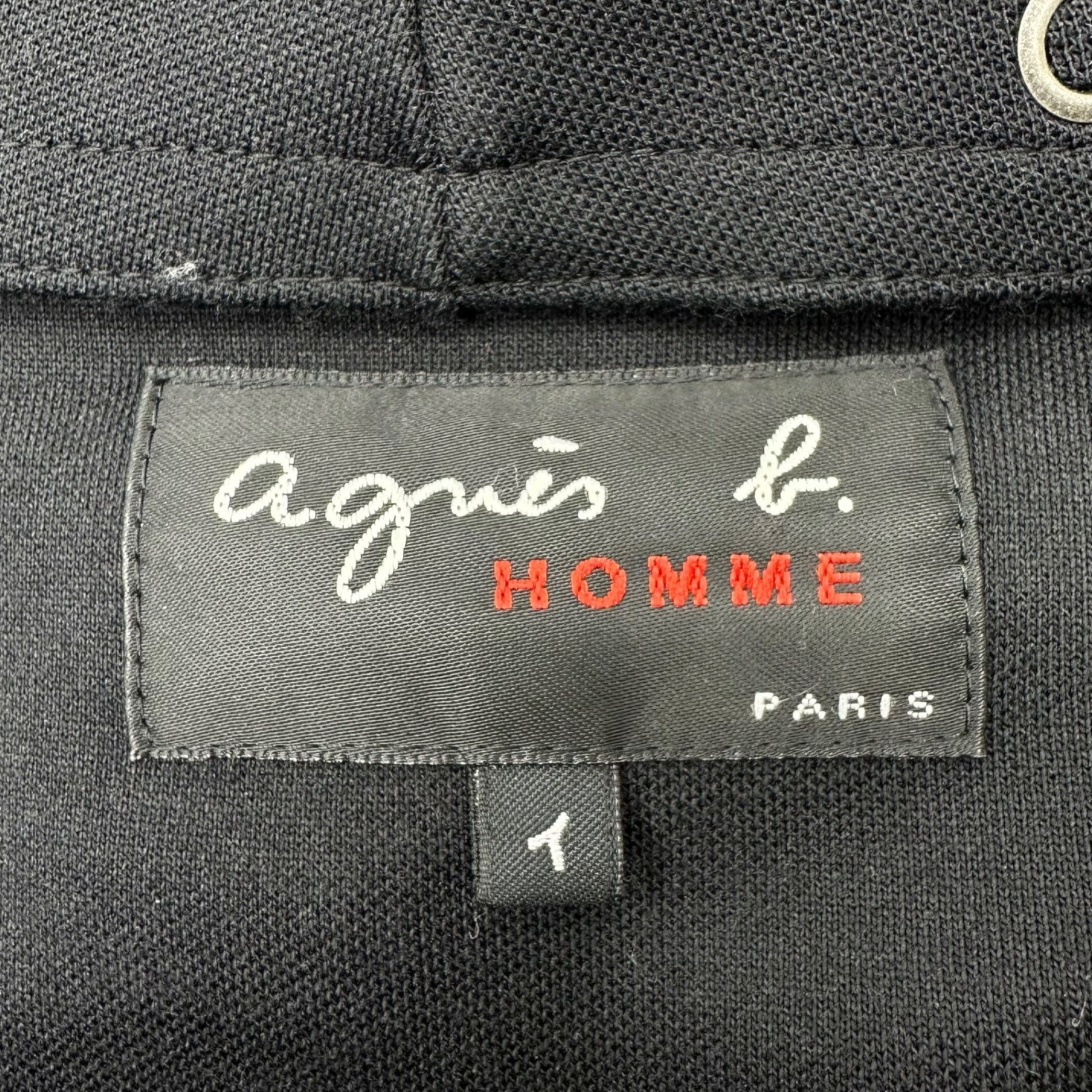 Agnes b. homme(アニエスベーオム) Snap Button Hooded Coat スナップ ボタン フーデッド コート H193JDX6 S ブラック