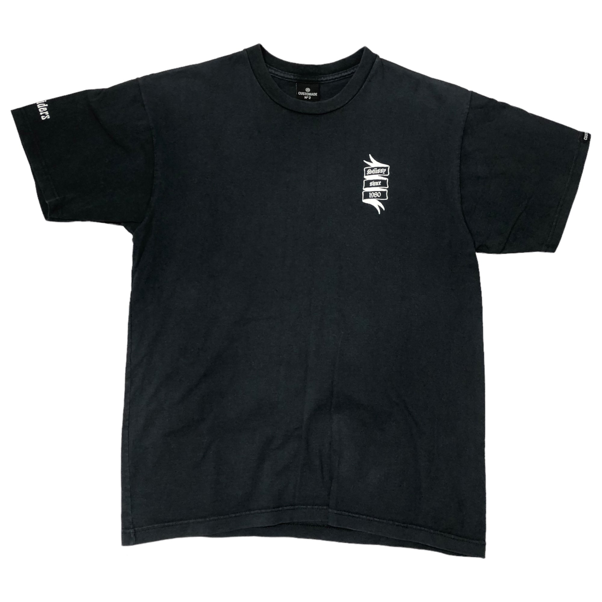 STUSSY(ステューシー) 00's CUSTOMADE back skull Tシャツ バックスカル SIZE FREE ブラック OLD STUSSY