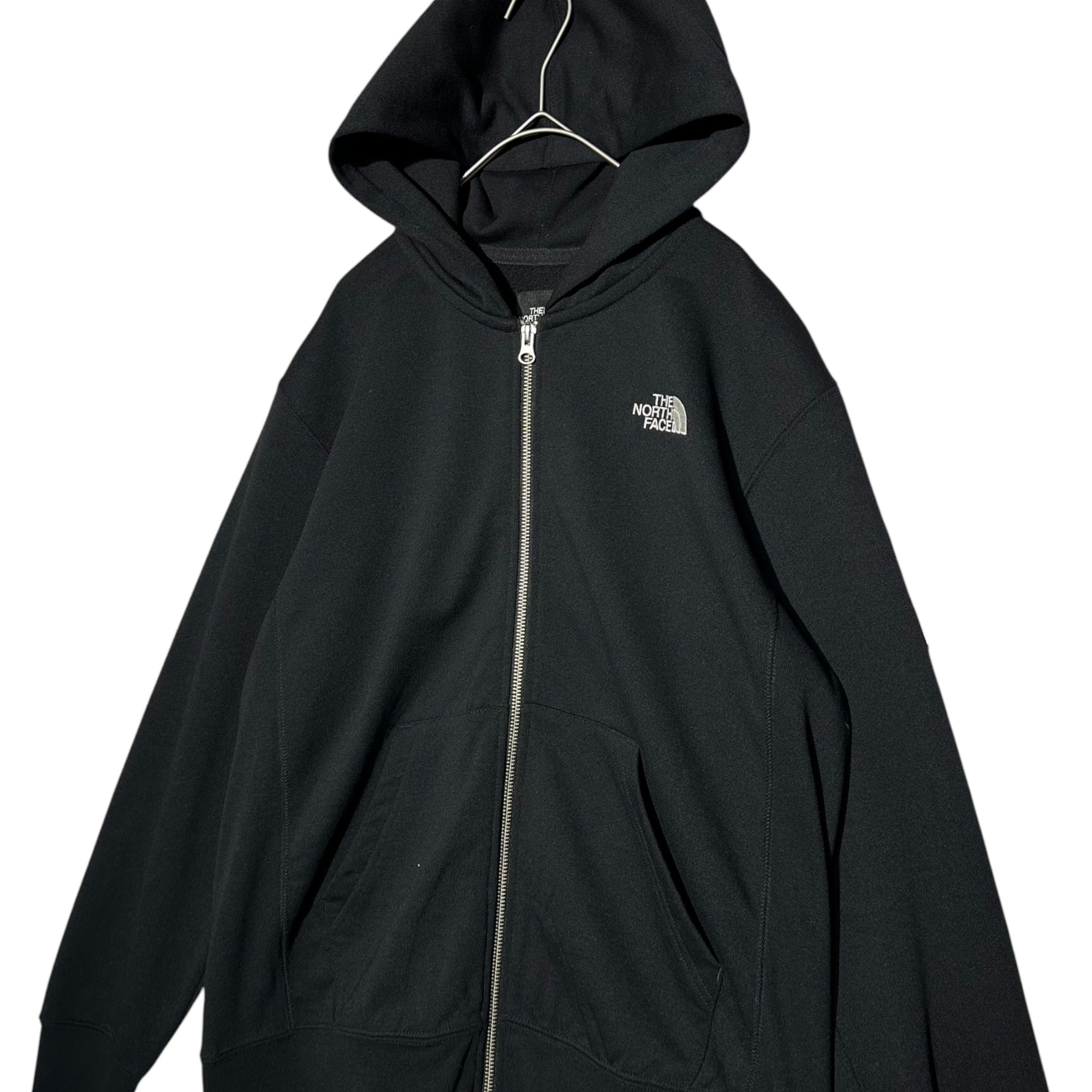 THE NORTH FACE(ノースフェイス) SQUARE LOGO FULLZIP Men’s スクエアロゴ ロゴ フルジップ パーカー NT11836 M ブラック